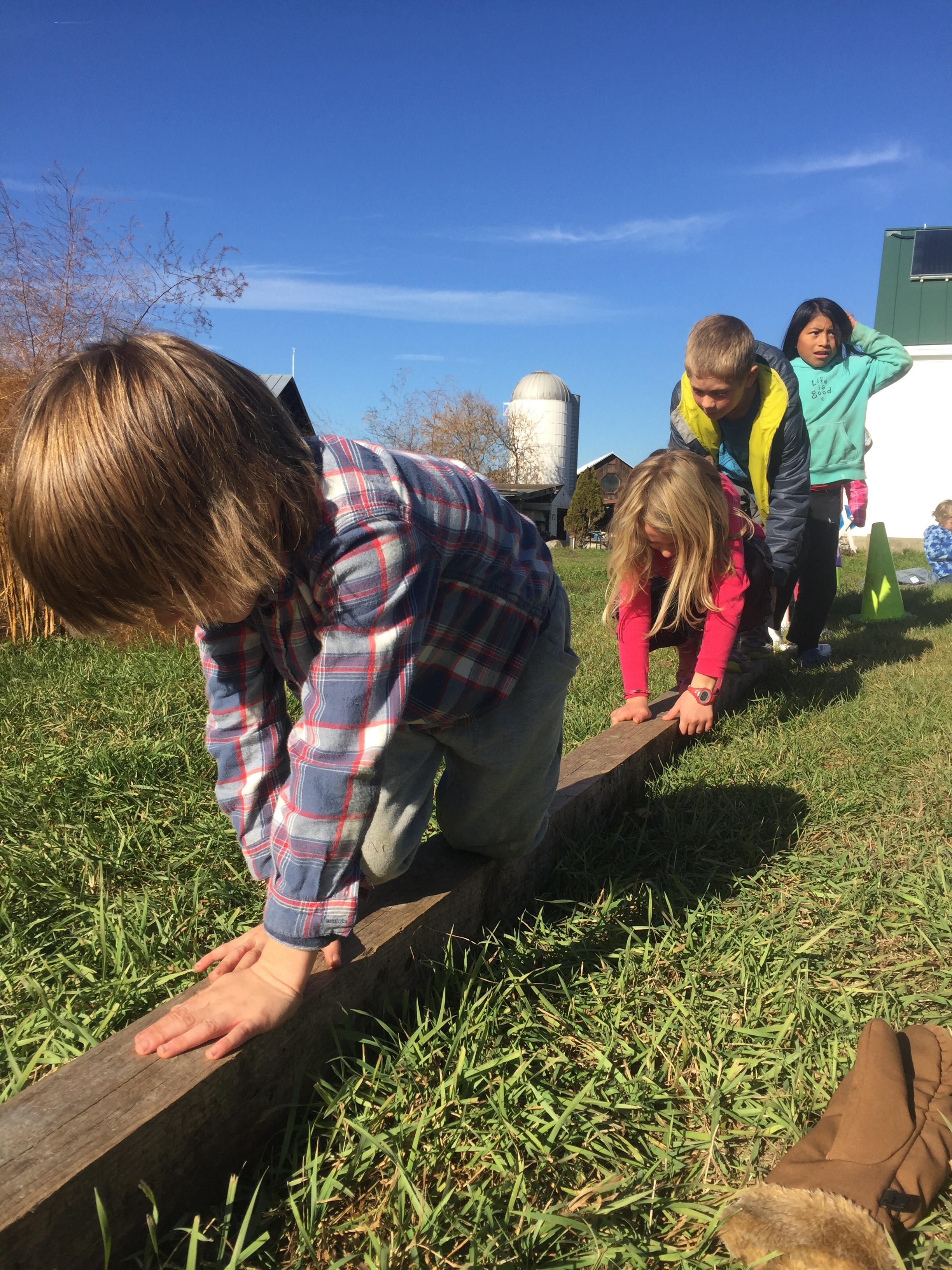 Leanne Bernier of MovNat taught a variety of crawling movements including the bear crawl, army crawl, and crab walk!