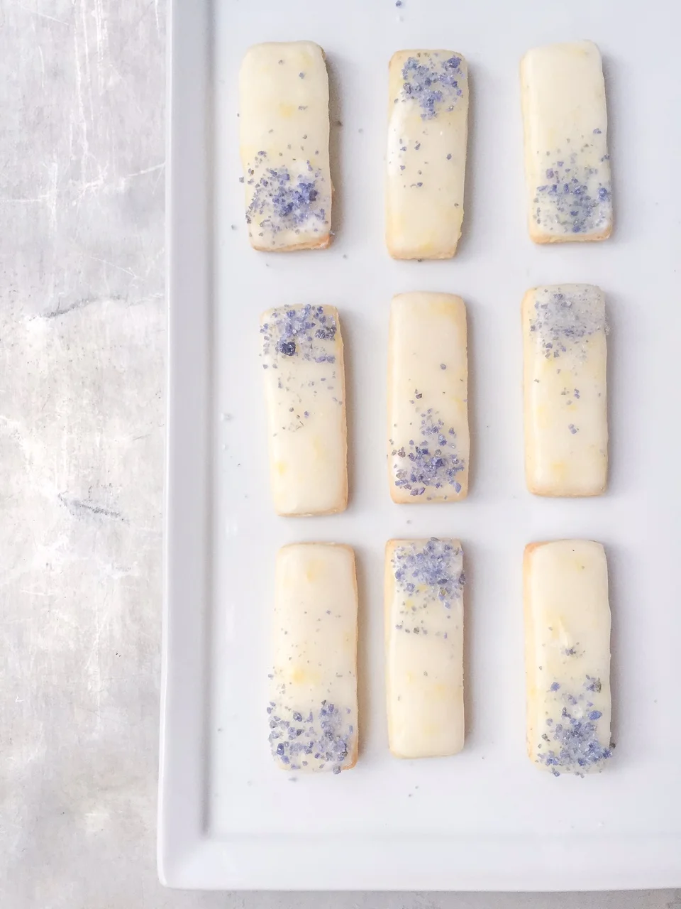 Violet Lemonade Tea Cake Cookies