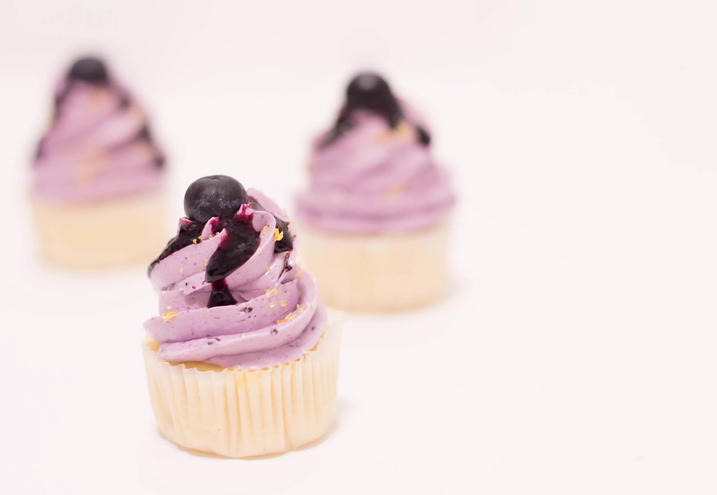 Lemon Blueberry Mini Cupcakes