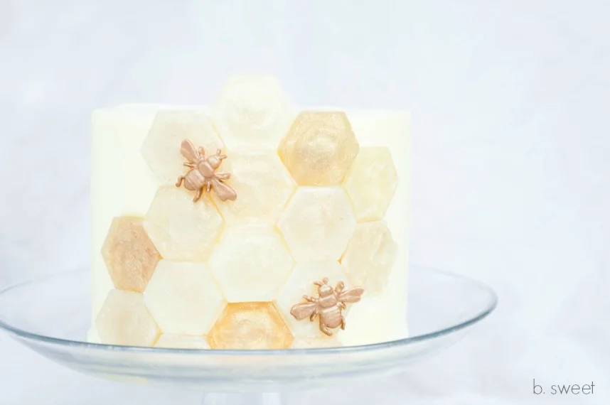 Sugar Honeycomb Bee Cake