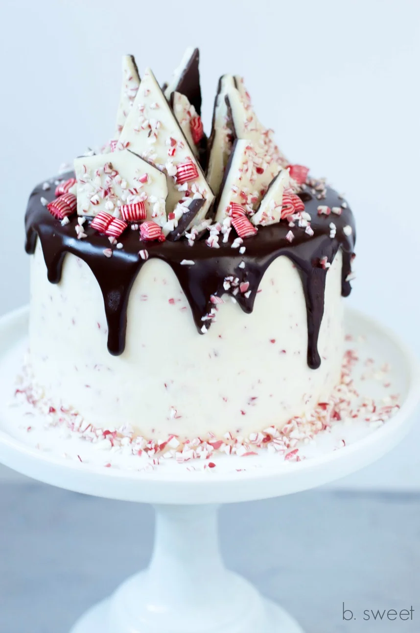 Peppermint Bark Cake