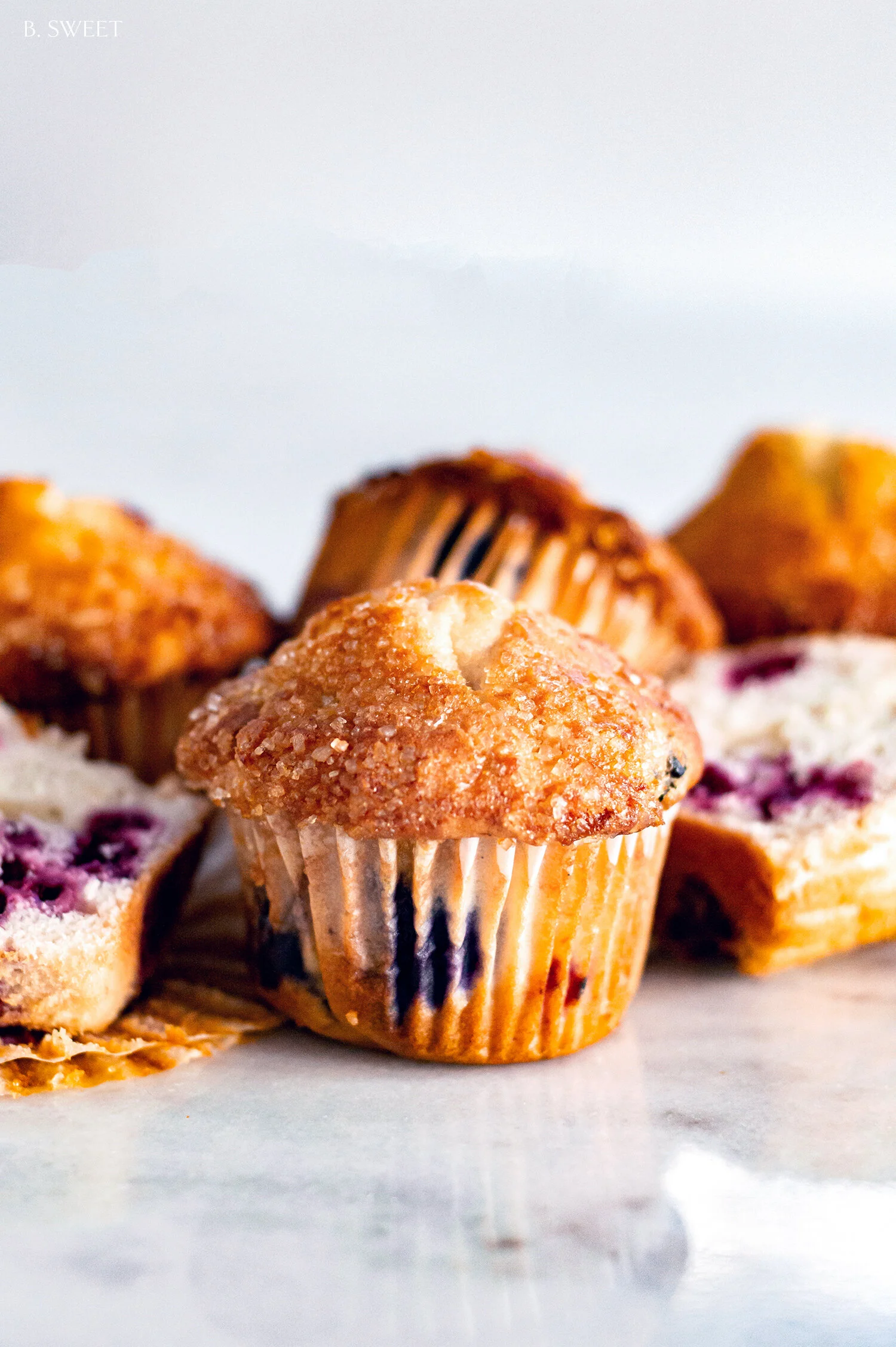 Banana Berry Muffins with Honey Orange Crunch