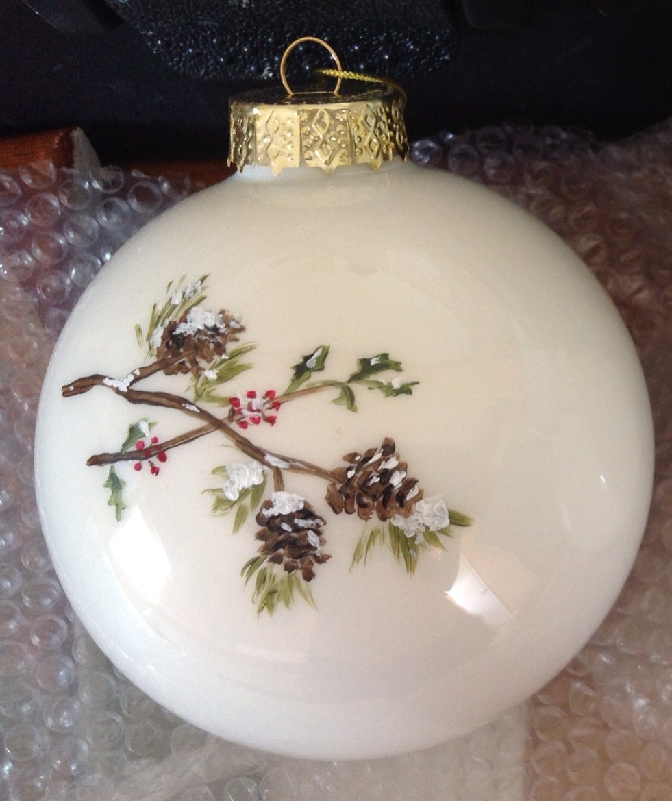 Snowy Pine Christmas Ornanment