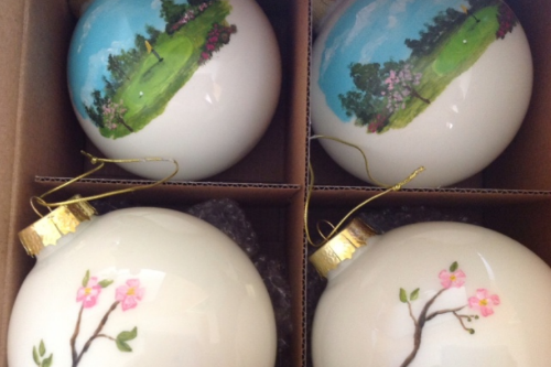 Hand Painted Glass Ornaments