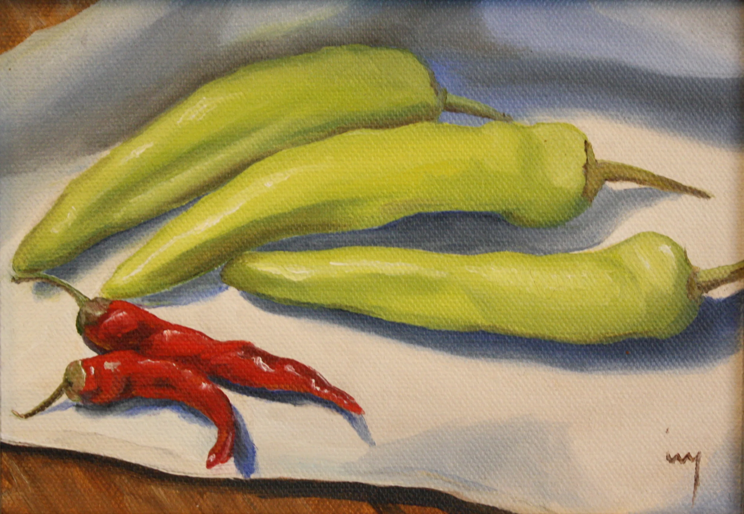 Banana and Serrano Peppers
