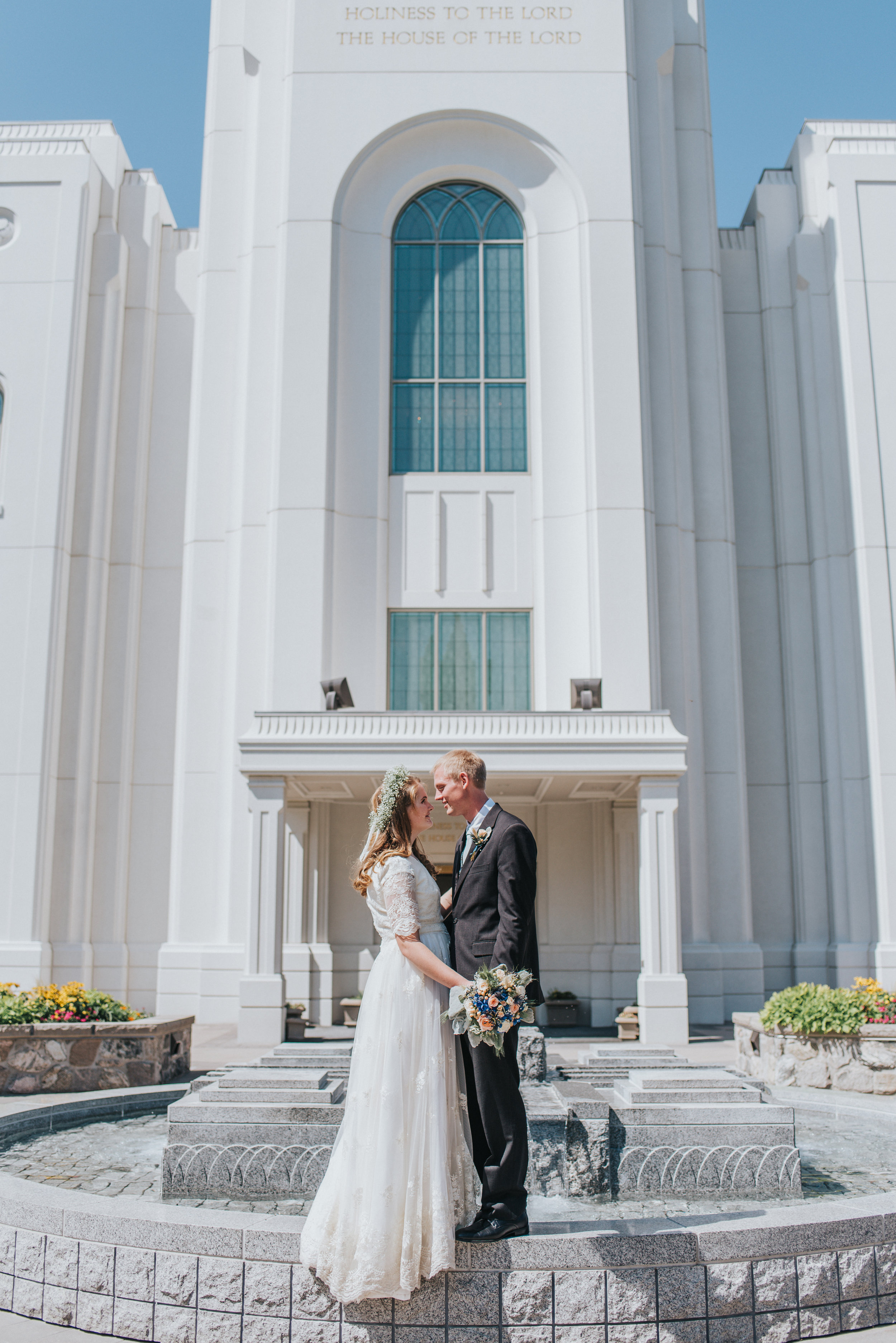 Michael &amp; Ellie Wedding Day | Brigham City LDS Temple Wedding | Brigham City Wedding Photographer