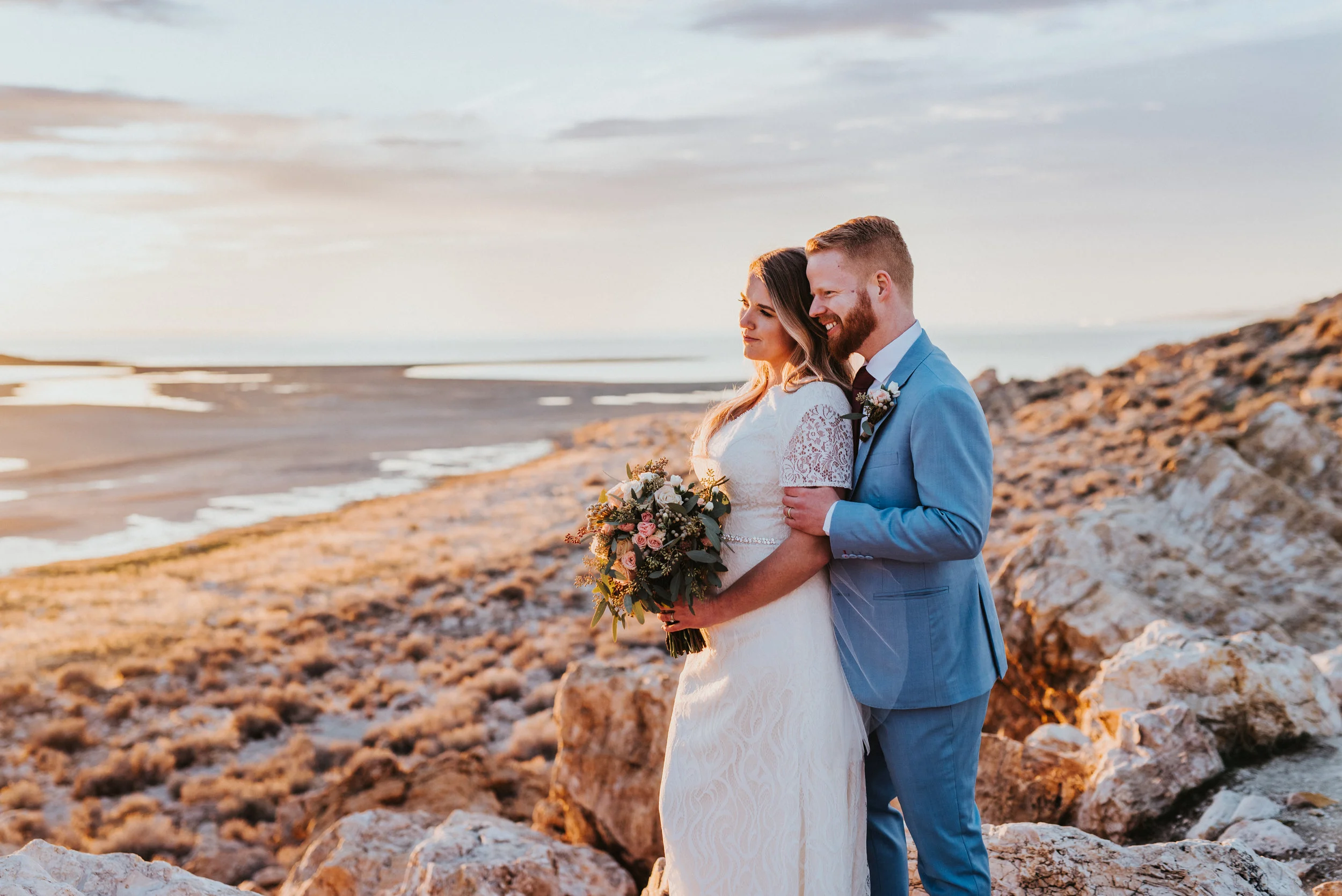 Ryan &amp; Stephanie Formals | Antelope Island Wedding Formals | Layton Utah Wedding Photographer