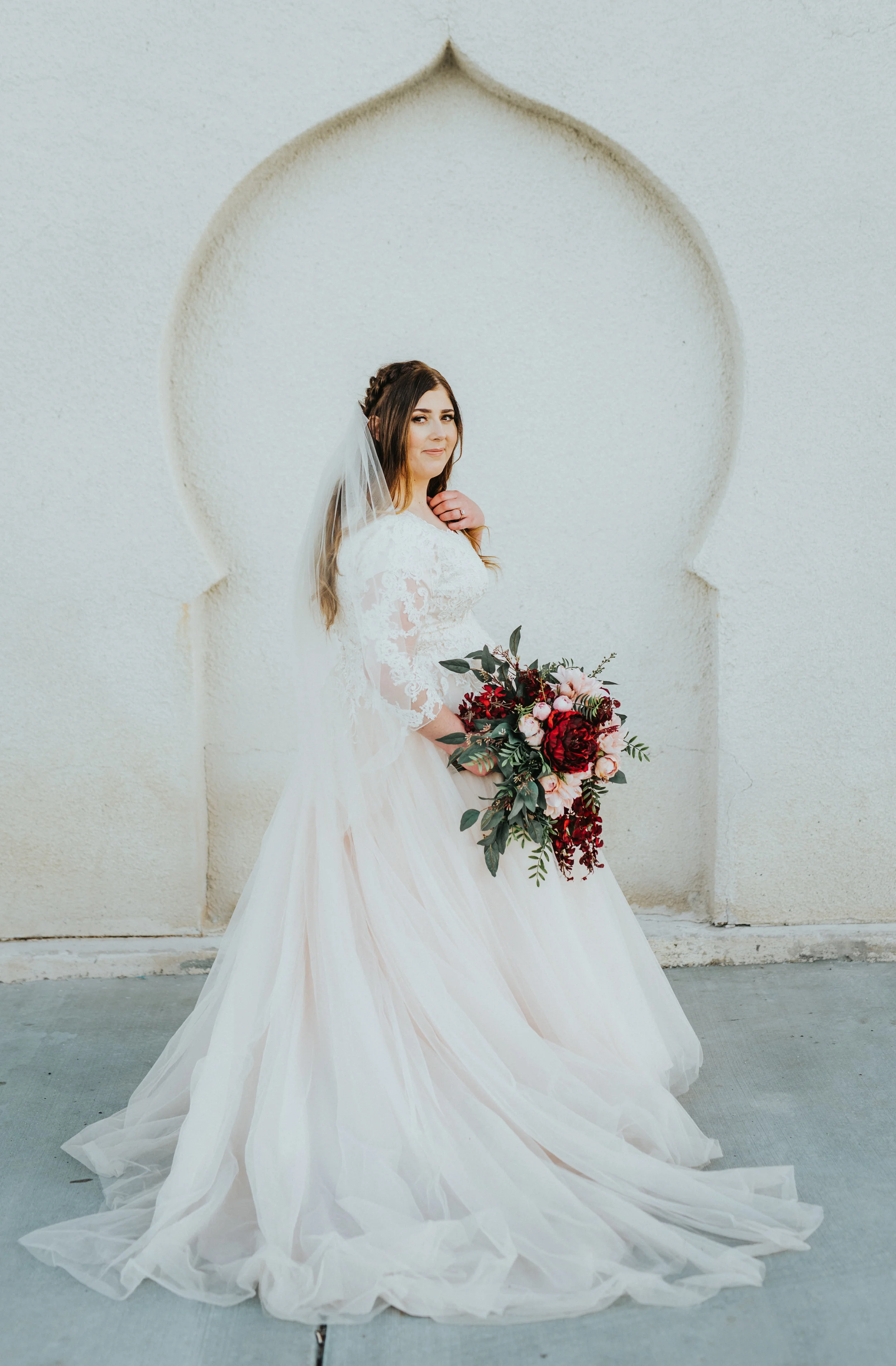 salt flat formal wedding session just the gorgeous bride bridal hairstyle inspiration bridal bouquet inspiration bridal aesthetic inspiration beautiful arch bridal pose inspiration wedding dress inspiration #ldswedding #mormon #utah #saltlakecity #f