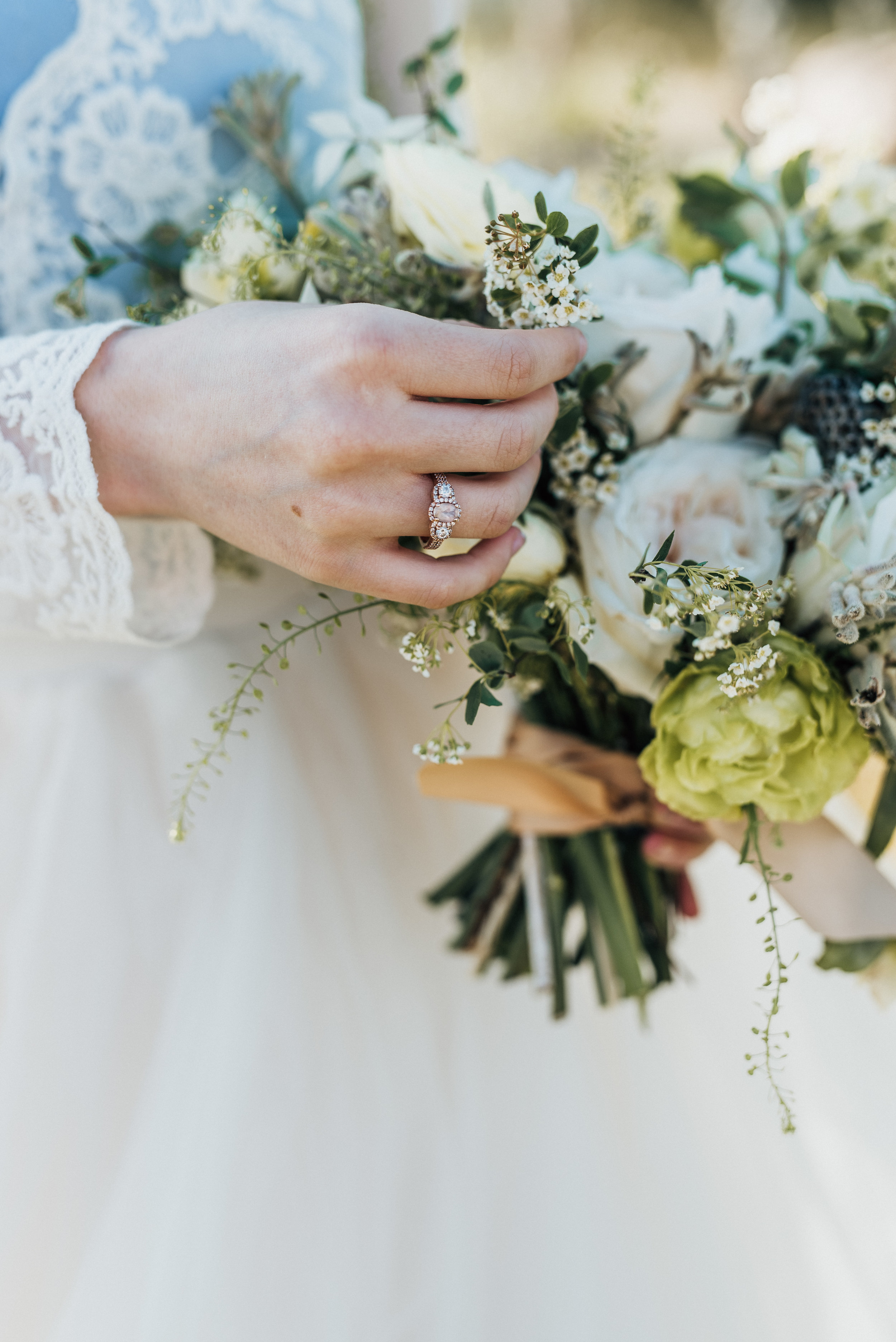  the focus collective workshop bridal styled shoot logan utah utah photographer bridal session bridal photos wedding day details wedding flowers bridal bouquet wedding flower inspo wedding ring unique engagment ring wedding dress blue and white weddi