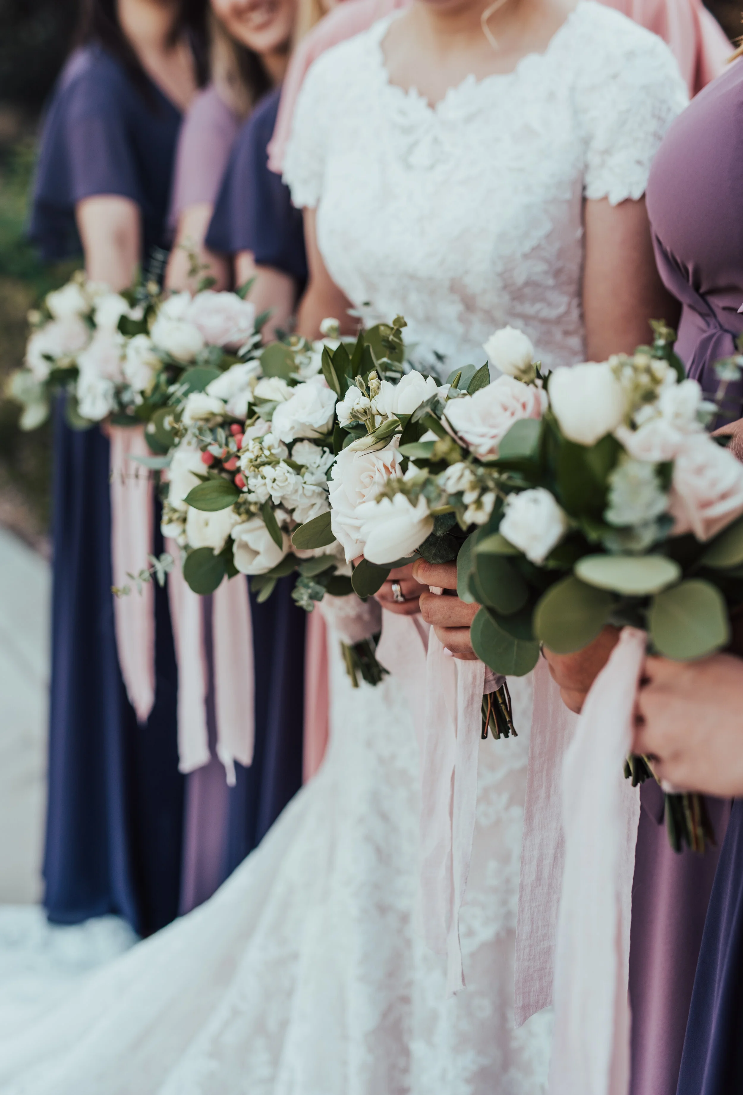  Payson Utah Temple payson utah wedding utah photographer wedding pictures bridesmaids and bride pictures outside the temple sealed for eternity wedding bouquet bridesmaid bouquets white and pink wedding flowers purple bridesmaid dresses bridesmaid o
