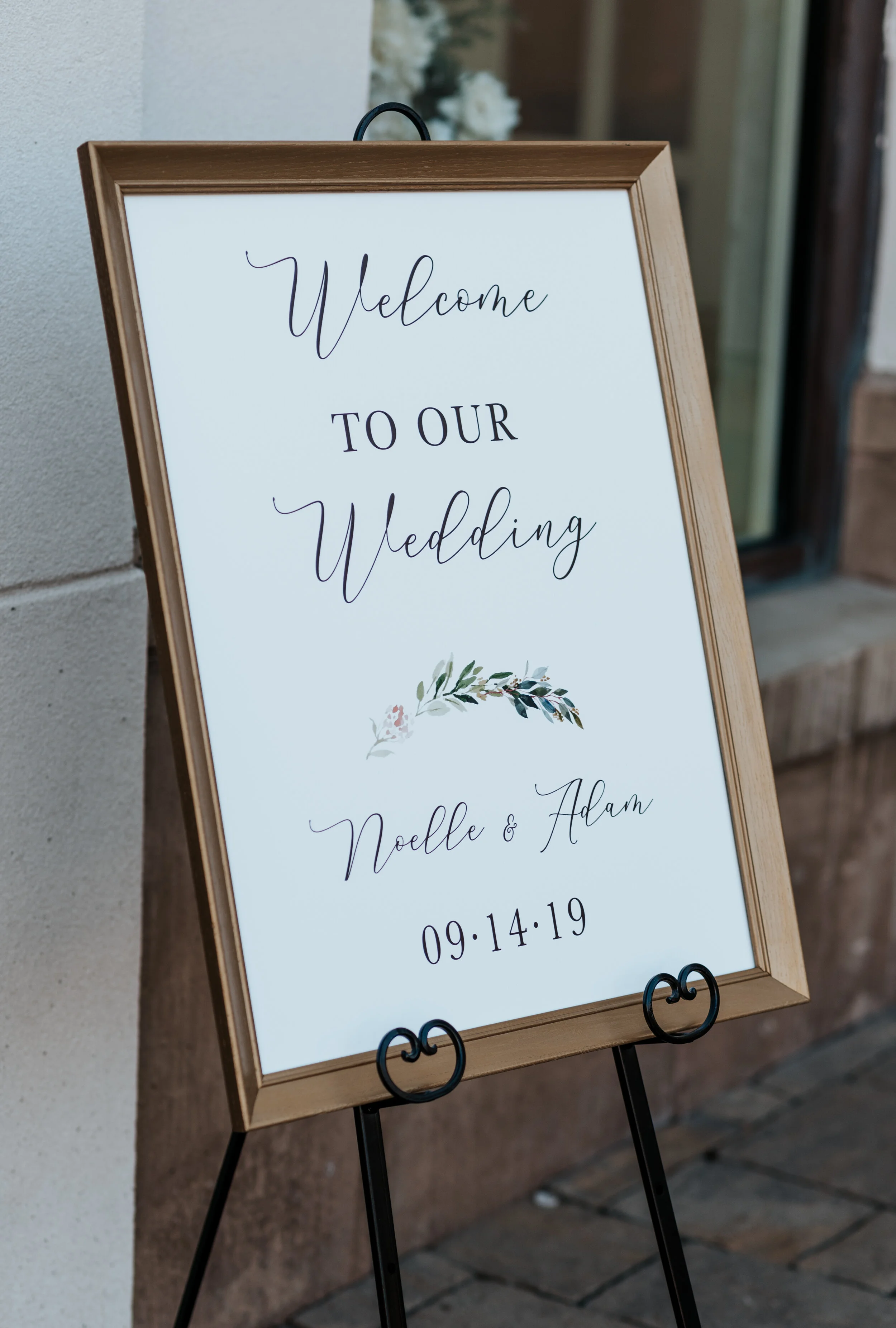  utah photographer wedding day utah wedding reception center wedding reception ideas in utah wedding decor inspo wedding sign ideas welcome to our wedding sign framed wedding sign signs on display couple name sign simple wedding decor wedding day det