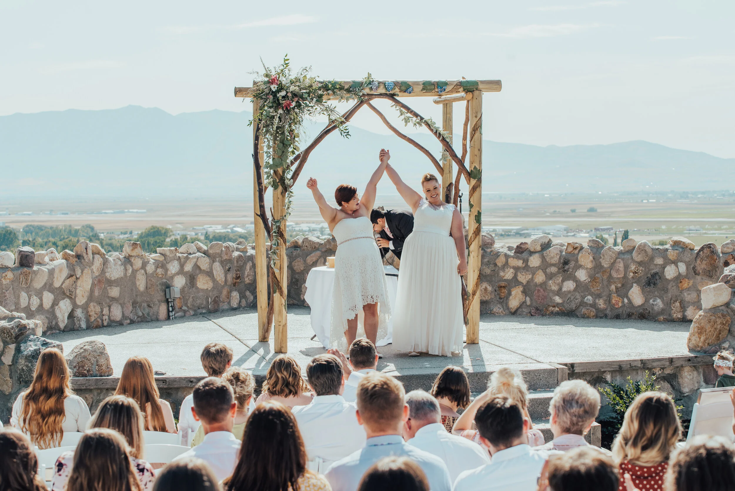 Missy and Bri Wedding Day | The Vineyards at Mt Naomi Farms Wedding