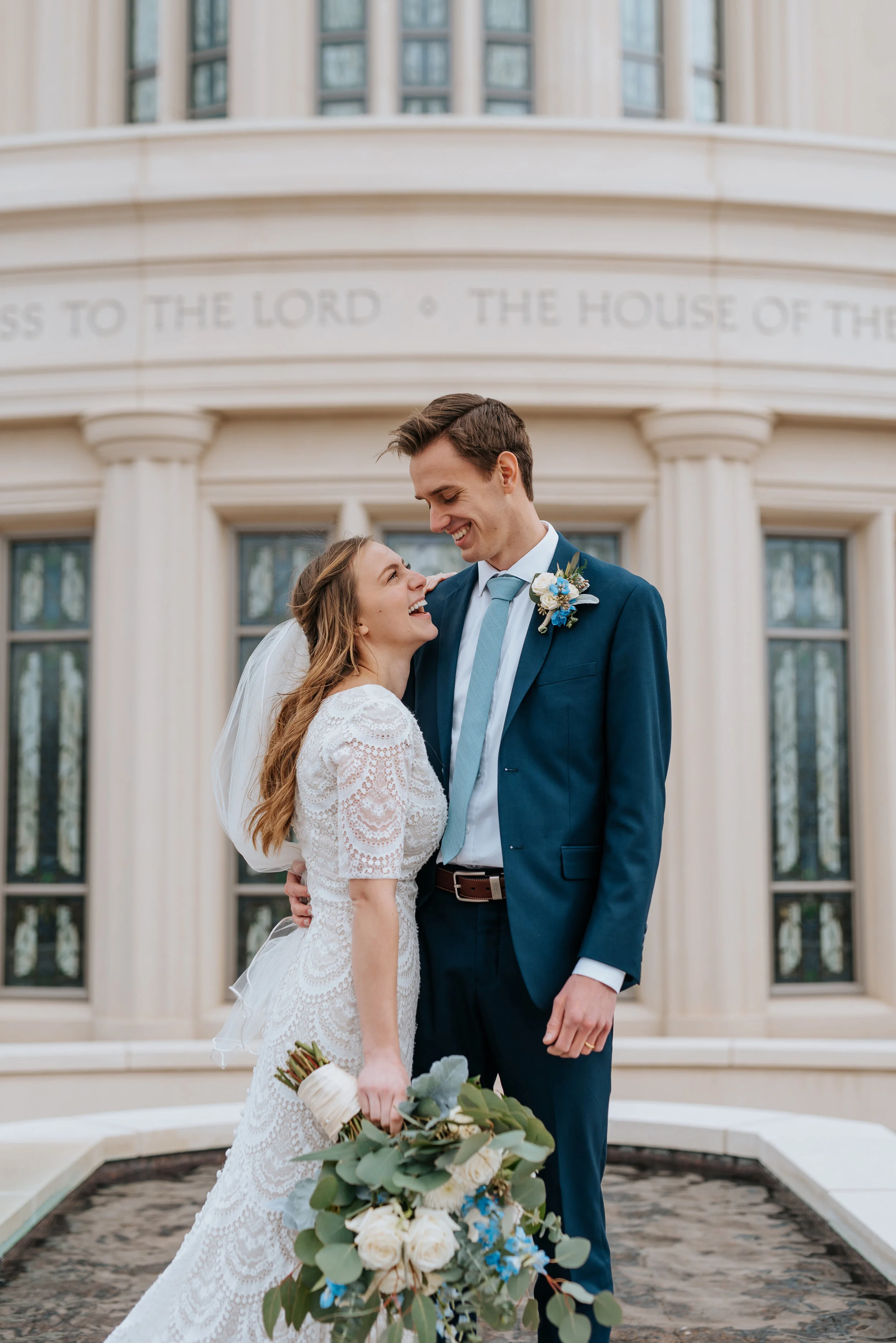 Brandon and Cherstin Wedding Day | Payson LDS Temple Wedding | Utah Wedding Photographer