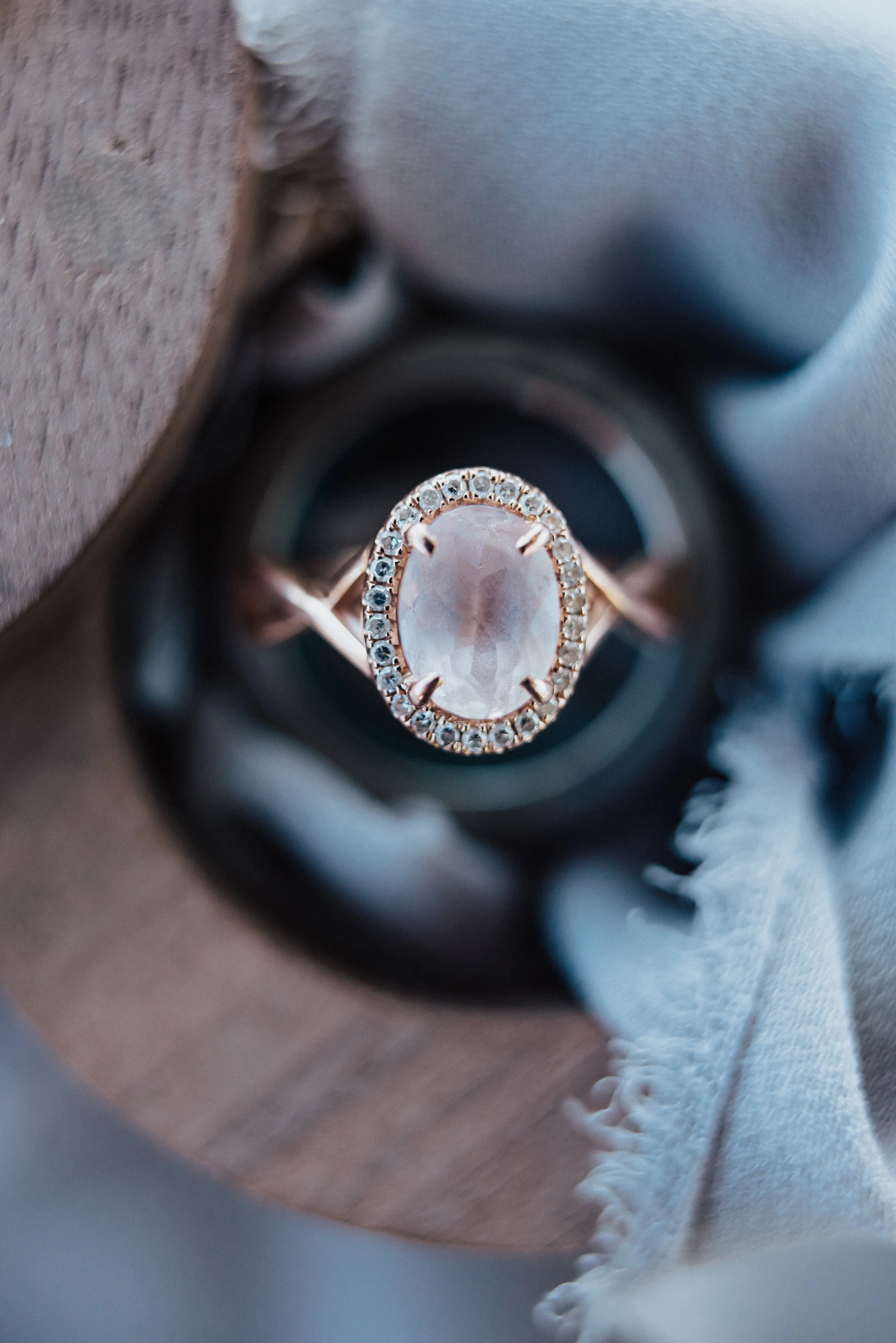  Breathtaking diamond wedding ring with gold accents displayed at this lovely backyard wedding in Laguna Beach. Kristi Alyse photography Laguna Beach wedding California brides Logan Utah wedding photographer backyard wedding destination photographer 