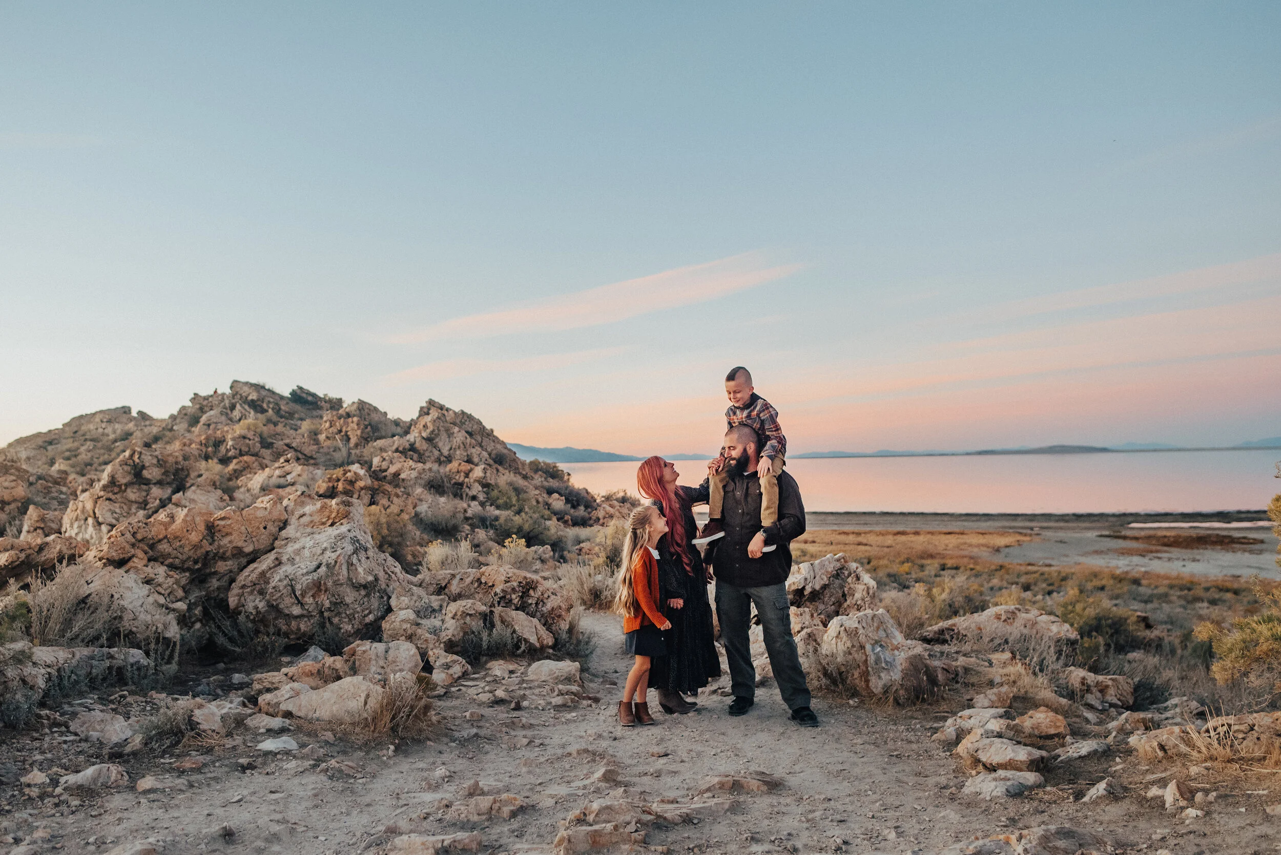  A family having fun together in a beautifully unique family photo shoot by Utah photographer Kristi Alyse Photography. Outdoor fall photo shoot inspiration ideas and goals for Utah families professional photographer inspiration ideas and goals famil
