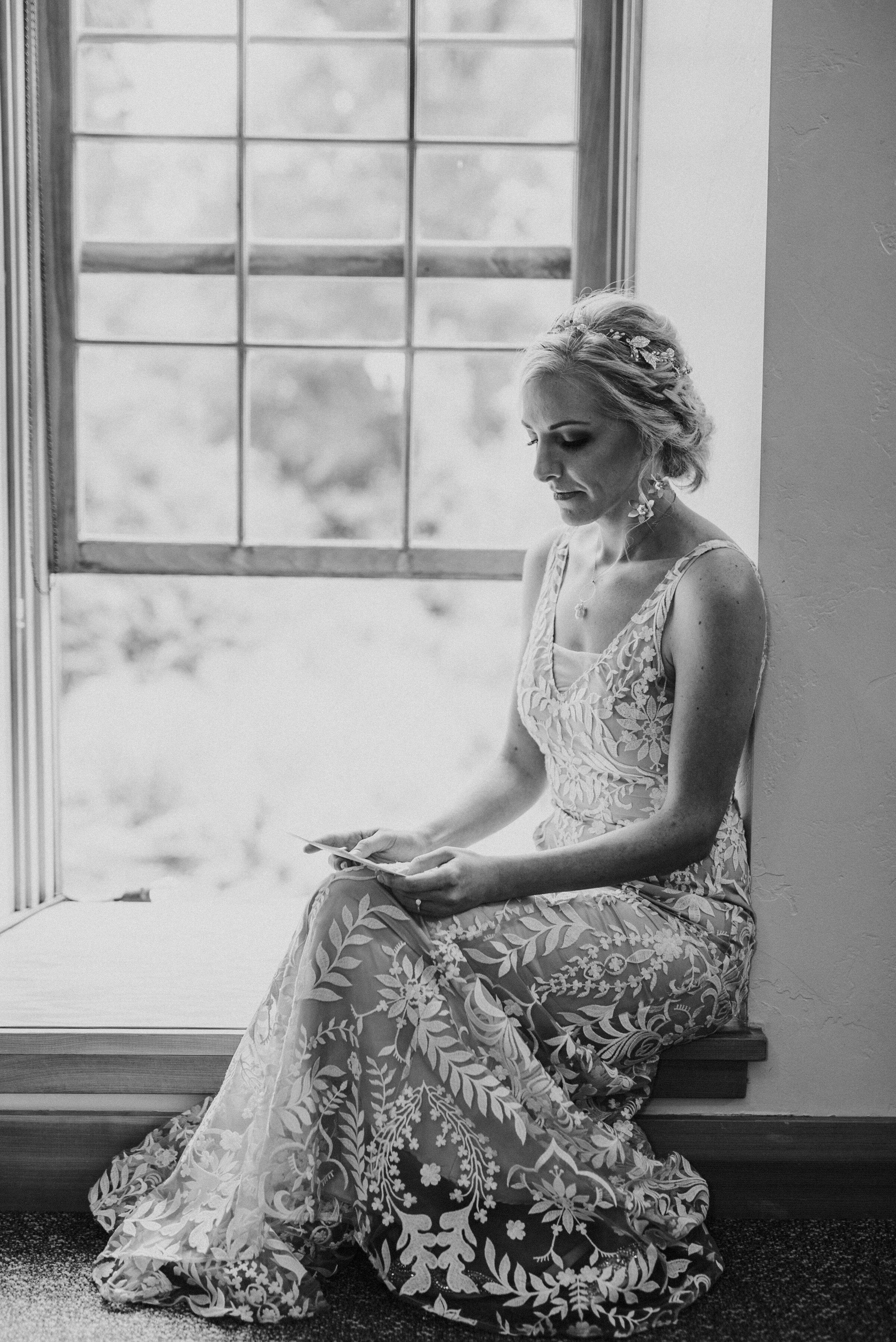  Amazing shot of bride in window sill for bride poses inspo for wedding photography in Northern Utah by Kristi Alyse Photography. pose inspo for brides how to pose for bridals best poses for bridals outfit inpso for wedding boho wedding ideas salt la