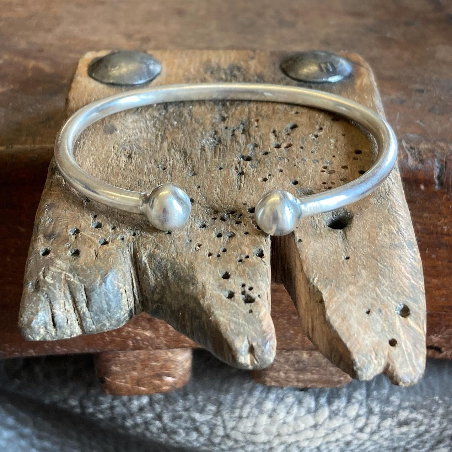 Recent sterling silver cuff re-work. Kirsty came to me wanting to make the cuff she inherited from her late father a little more delicate than the chunky eighties feel it had. First and last pic show the end result after opening up the original (pic 