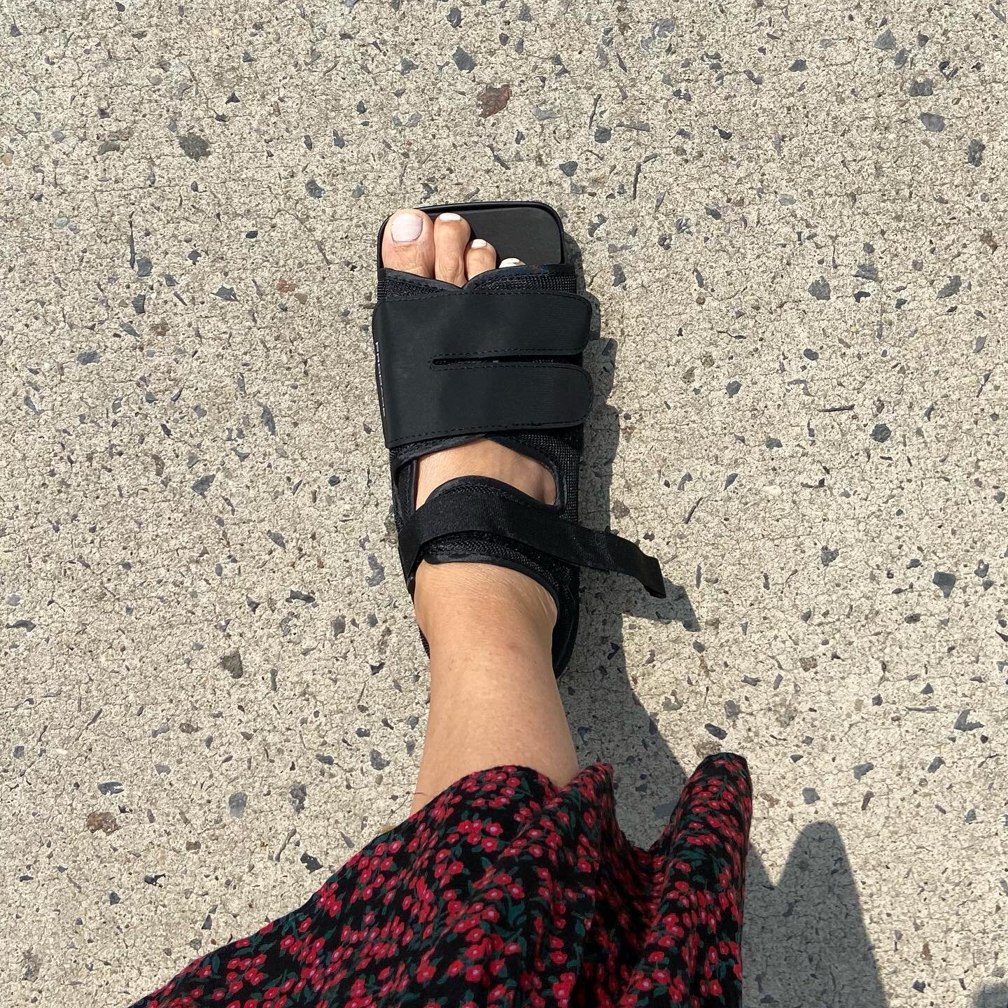 I like an ugly sandal but this is too much. Most annoying thing about the whole fractured toe *because I walked into a piece of furniture that&rsquo;s been in the same spot for 3 years* situation is that I&rsquo;m not sure I can use the pedal on my s