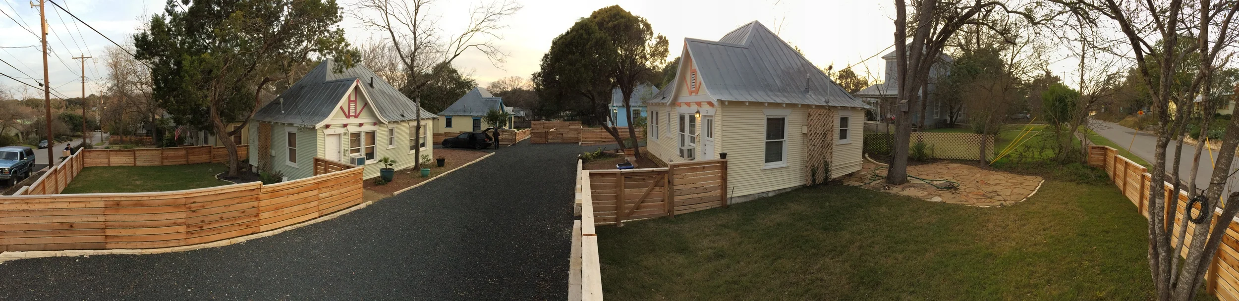 The four houses that occupy the site of our project were built in 1936.