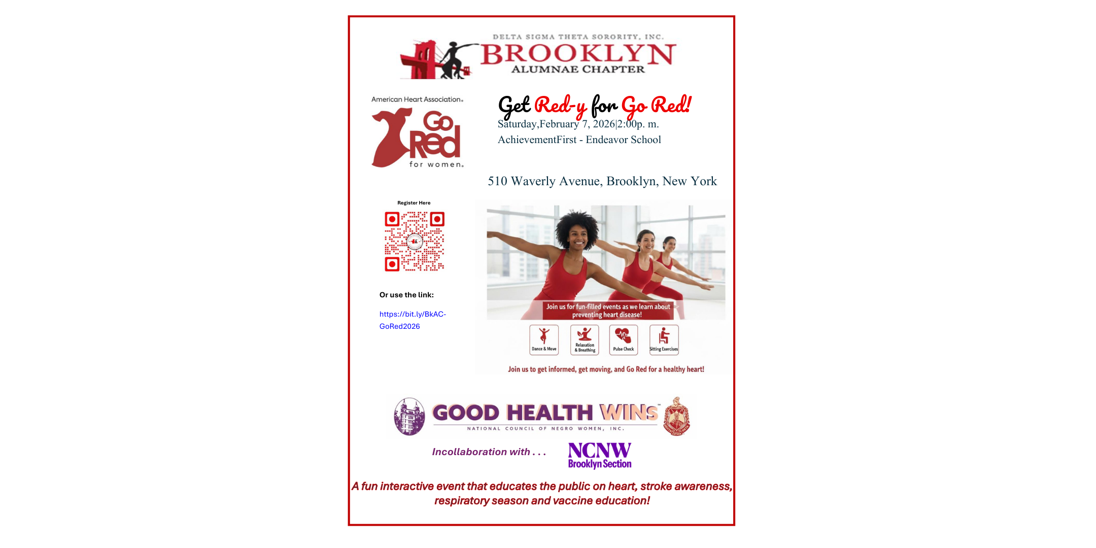 GET RED-Y FOR GO RED!