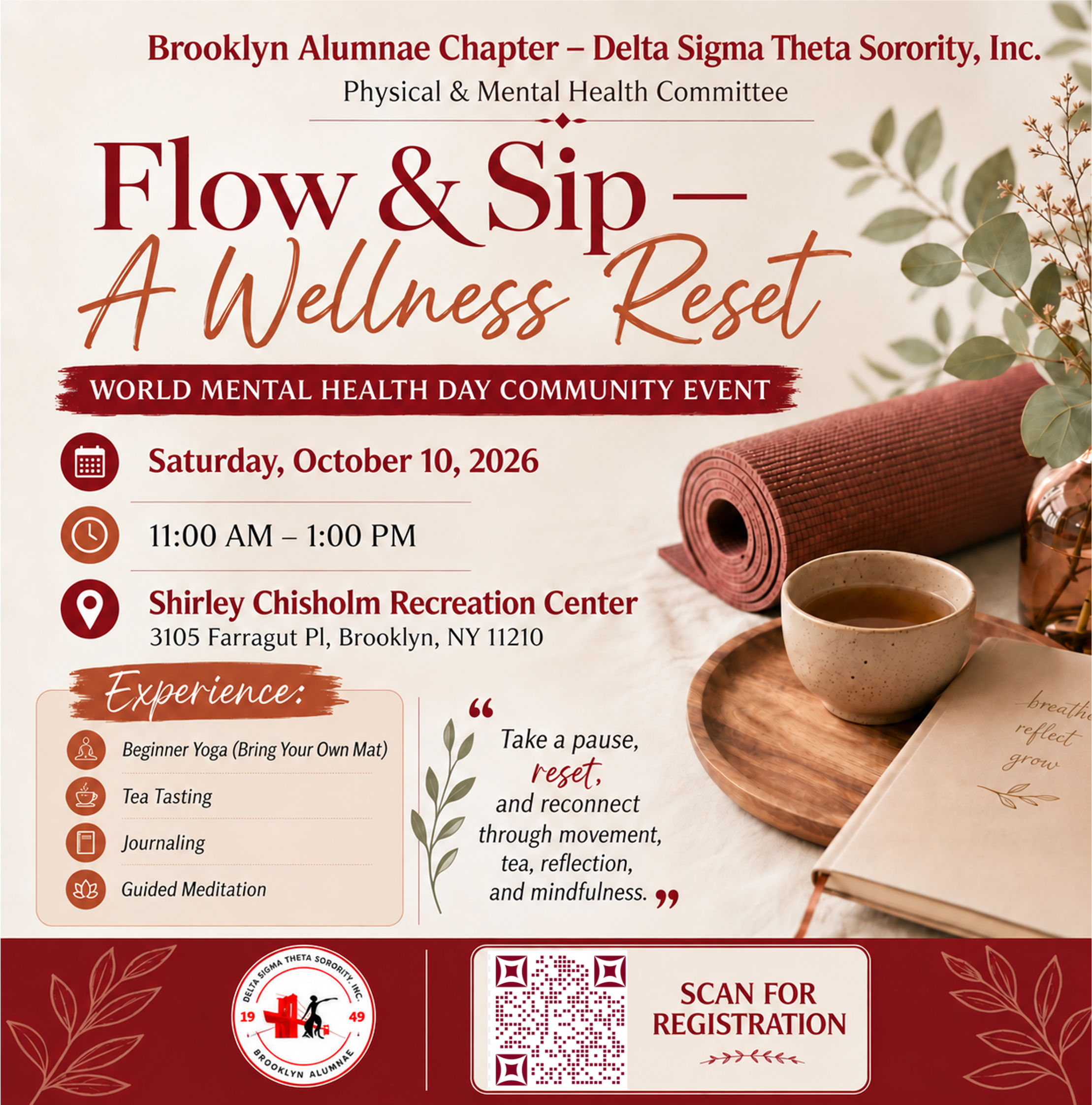 FLOW & SIP- A WELLNESS RETREAT