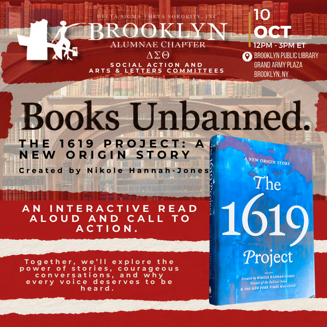 Books Unbanned: The 1619 Project Read-Aloud &amp; Call to Action.