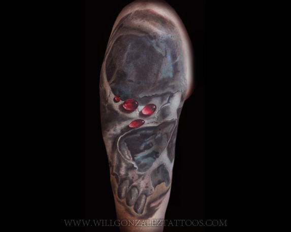 Zoomed in Skull.