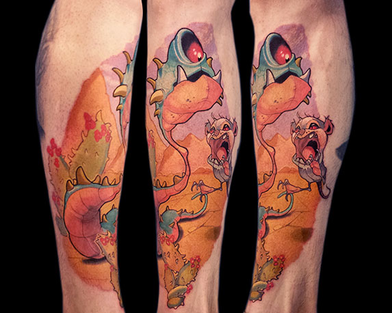 Salt Flat Naga & Leaping Troglodyte