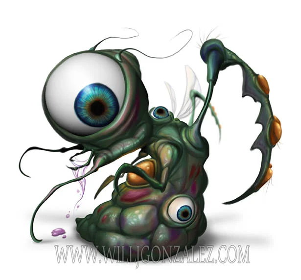  "The Yavamyr are a matriarchal society. Commonly the drones are the ones terrorizing it's neighboring species. I was fortunate enough to dig up this Yavamyr Princess amongst the hustle and bustle of a colony raid I spearheaded. They serve as handmai