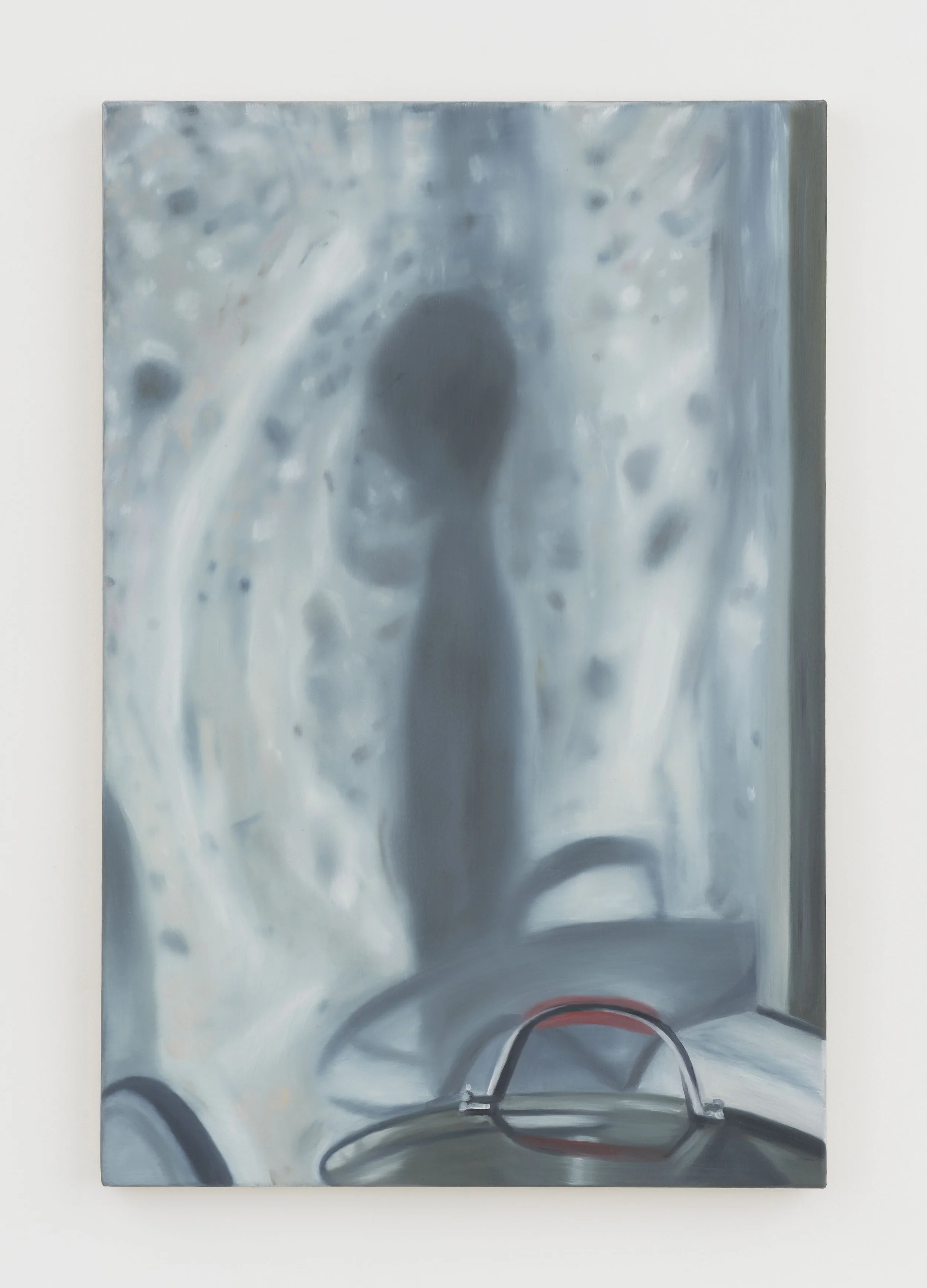   Lid with Reflection,  2021, Oil on canvas, 36 x 24 inches 
