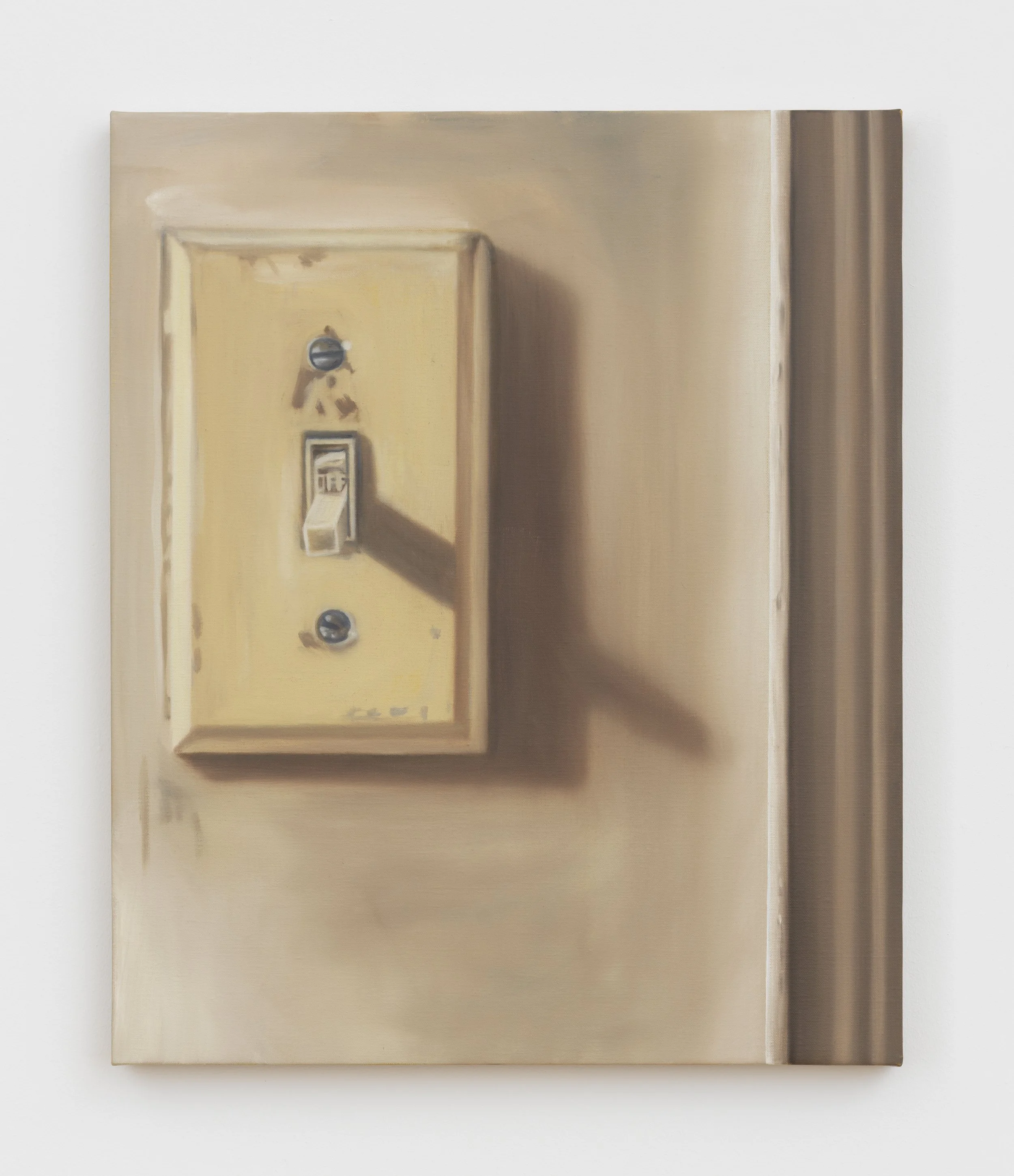   Light Switch , 2023, Oil on linen, 24 x 20 inches 
