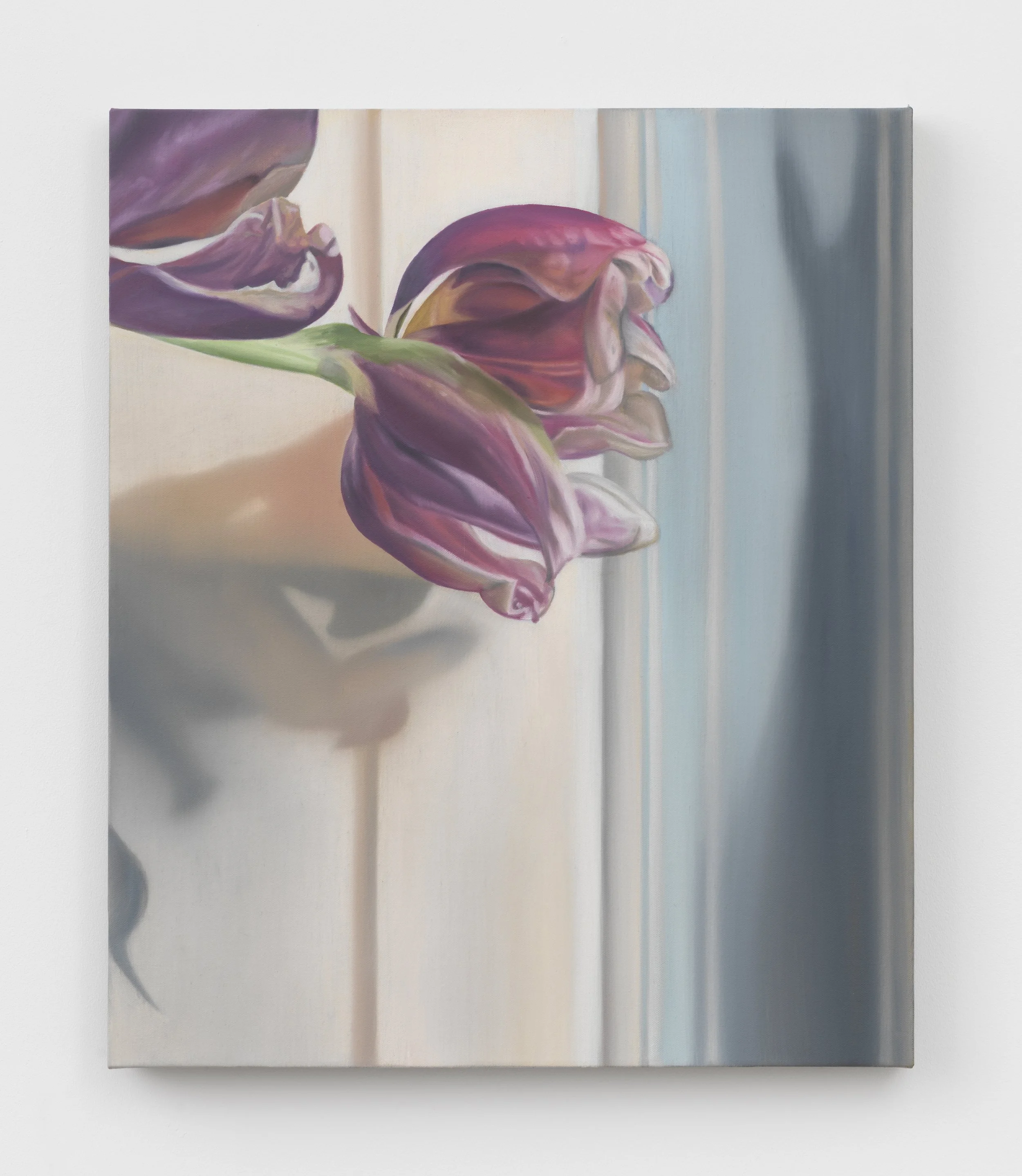   Wilting Tulip I , 2022, Oil on linen, 24 x 20 inches 