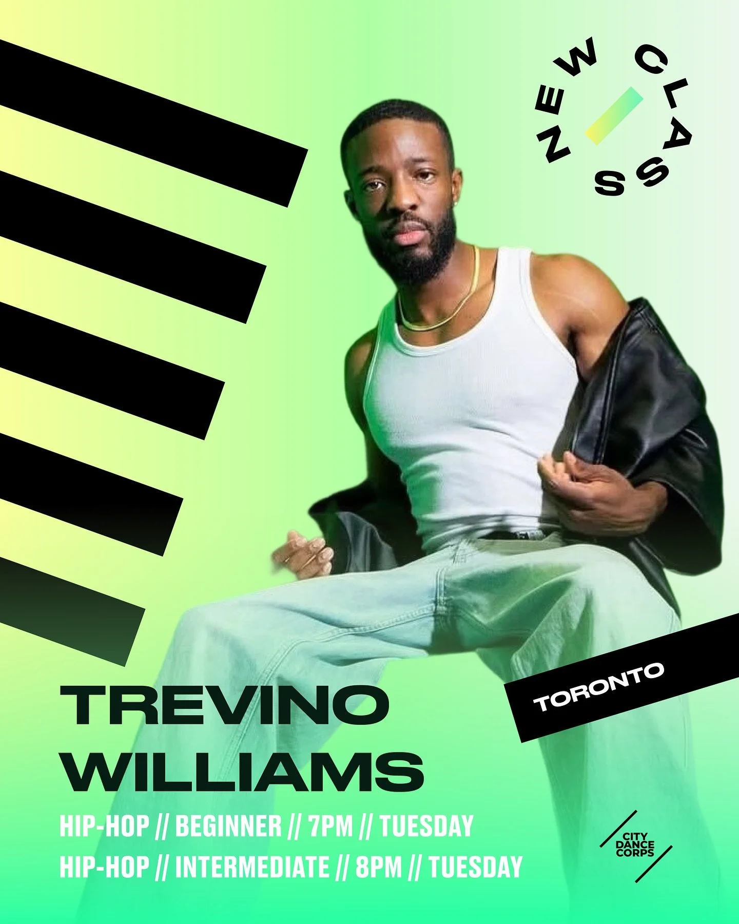 New Classes &middot; Trevino Williams 

Hip-Hop // Beginner // 7:00 PM // Tuesday
Hip-Hop // Intermediate // 7:00 PM // Tuesday

Come groove with @tre2trill_