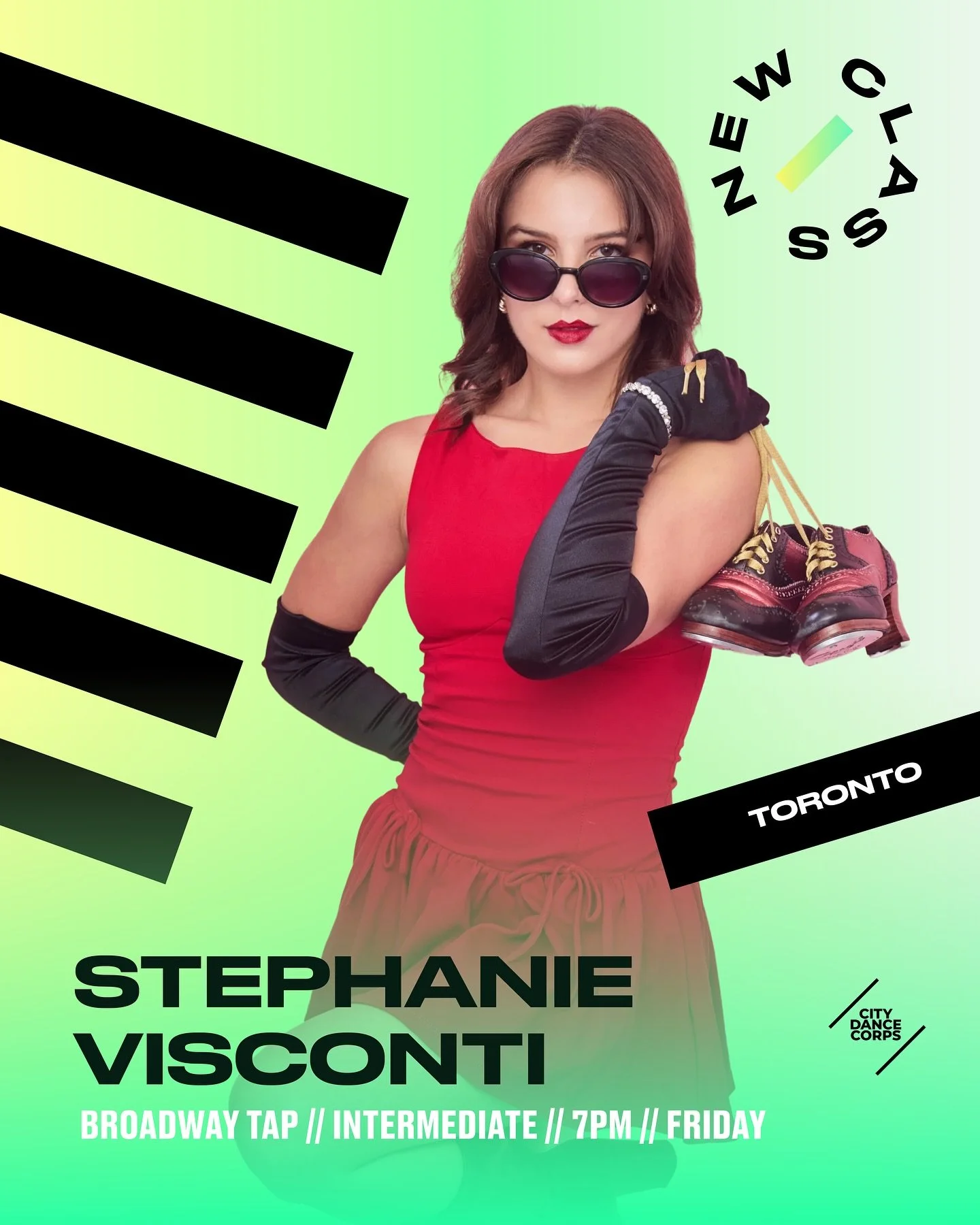 New Class &middot; Stephanie Visconti 

Broadway Tap // Intermediate // 7PM // Friday
📍Toronto

#torontodance #dancetherapy #torontoevents