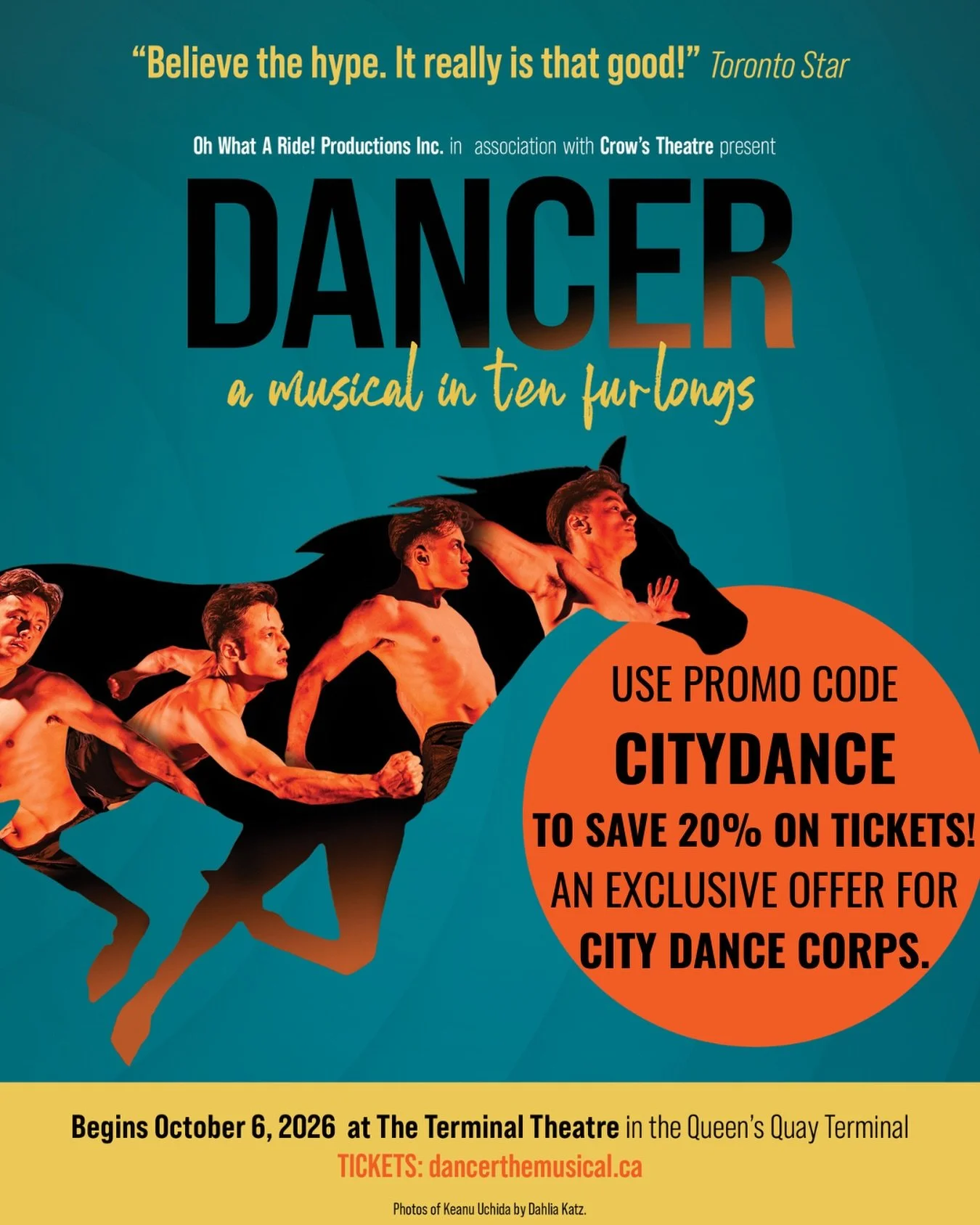 GIVEAWAY: 🚨
Win a Family Four-Pack to DANCER!
We&rsquo;re giving one lucky winner 4 tickets to DANCER, the thrilling new Canadian musical coming to Toronto, directed and choreographed by Stacey Tookey of So You Think You Can Dance.

To enter:
&bull;