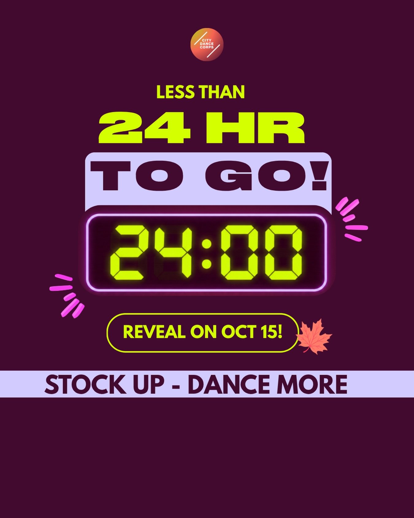 Less than 24 hours to go‼️

The wait is almost over. We&rsquo;re so excited to finally reveal what we&rsquo;ve been putting together just for you!🍂

Stay tuned for the surprise tomorrow. You won&rsquo;t want to miss this one!🚨