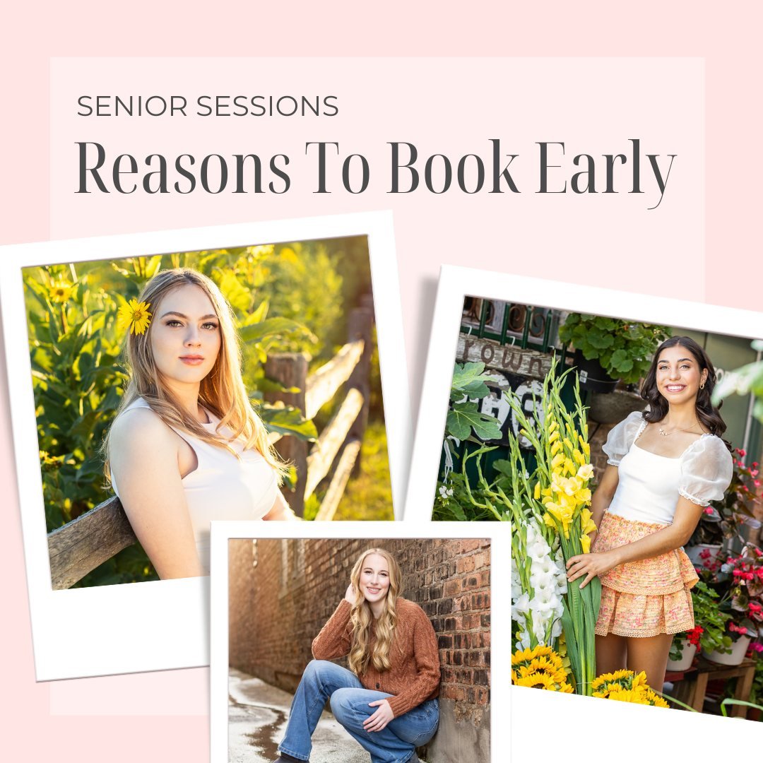 When should you book your senior photos? Class of 2025, don&rsquo;t wait until the last minute&mdash;book your senior photos early and get ahead of the game! 📅👩&zwj;🎓

Why is it important, you ask? Let me tell you why:

1️⃣ Stress-Free Scheduling:
