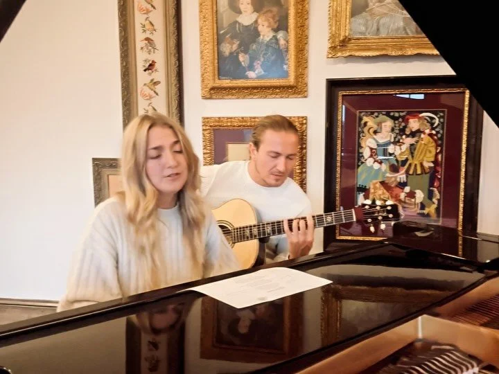 had a magical week in Colorado working with the incredible @calumgrahammusic on his upcoming album. loved getting to see these songs come to life in the epic home studio of @milos_djokovic. so honored to be a part of this project! 
thank you @michael