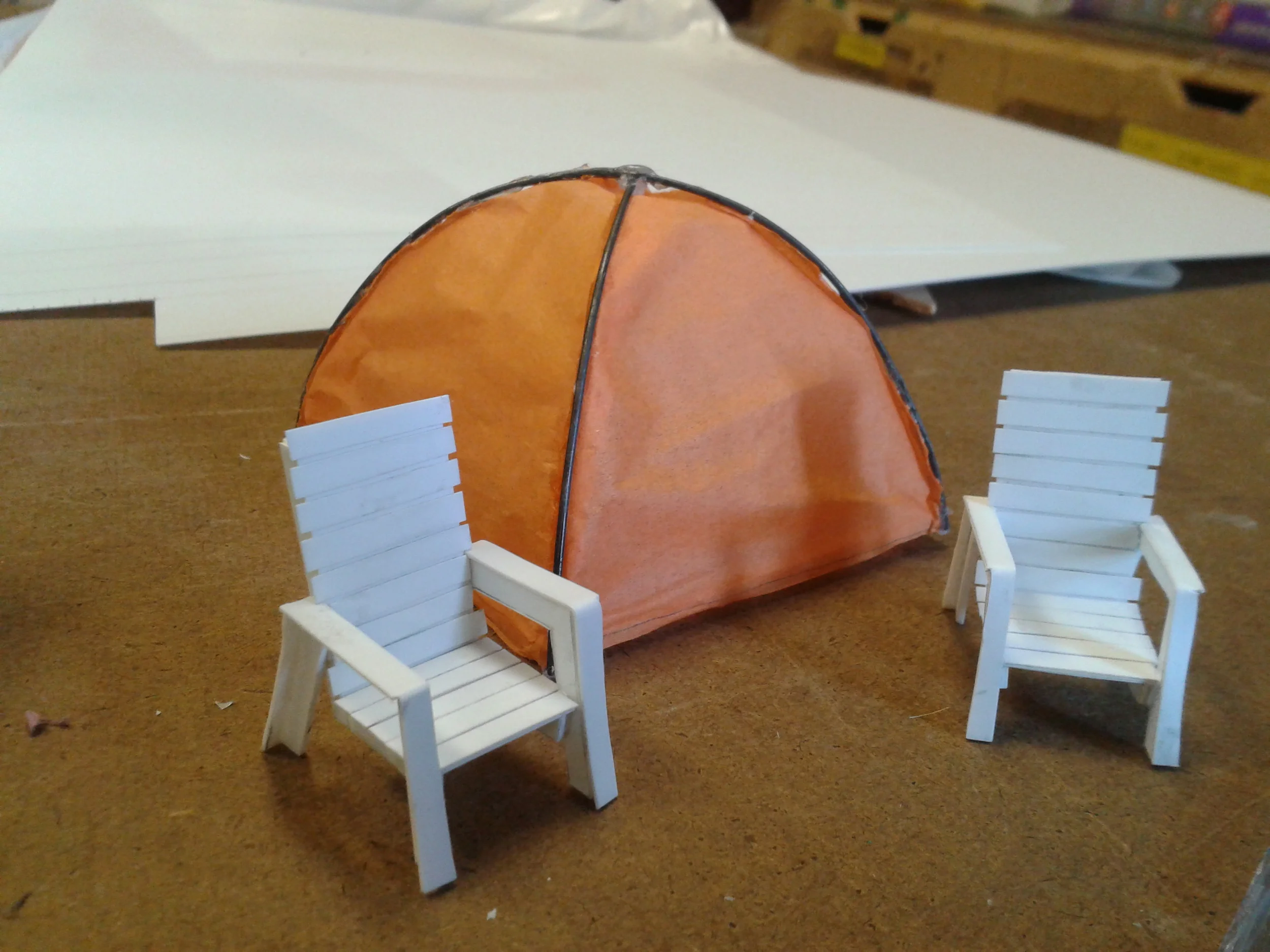 1/2" Scale set pieces for A Midsummer Night's Dream. Set Design by Julie Fox. Stratford Festival. 2014
