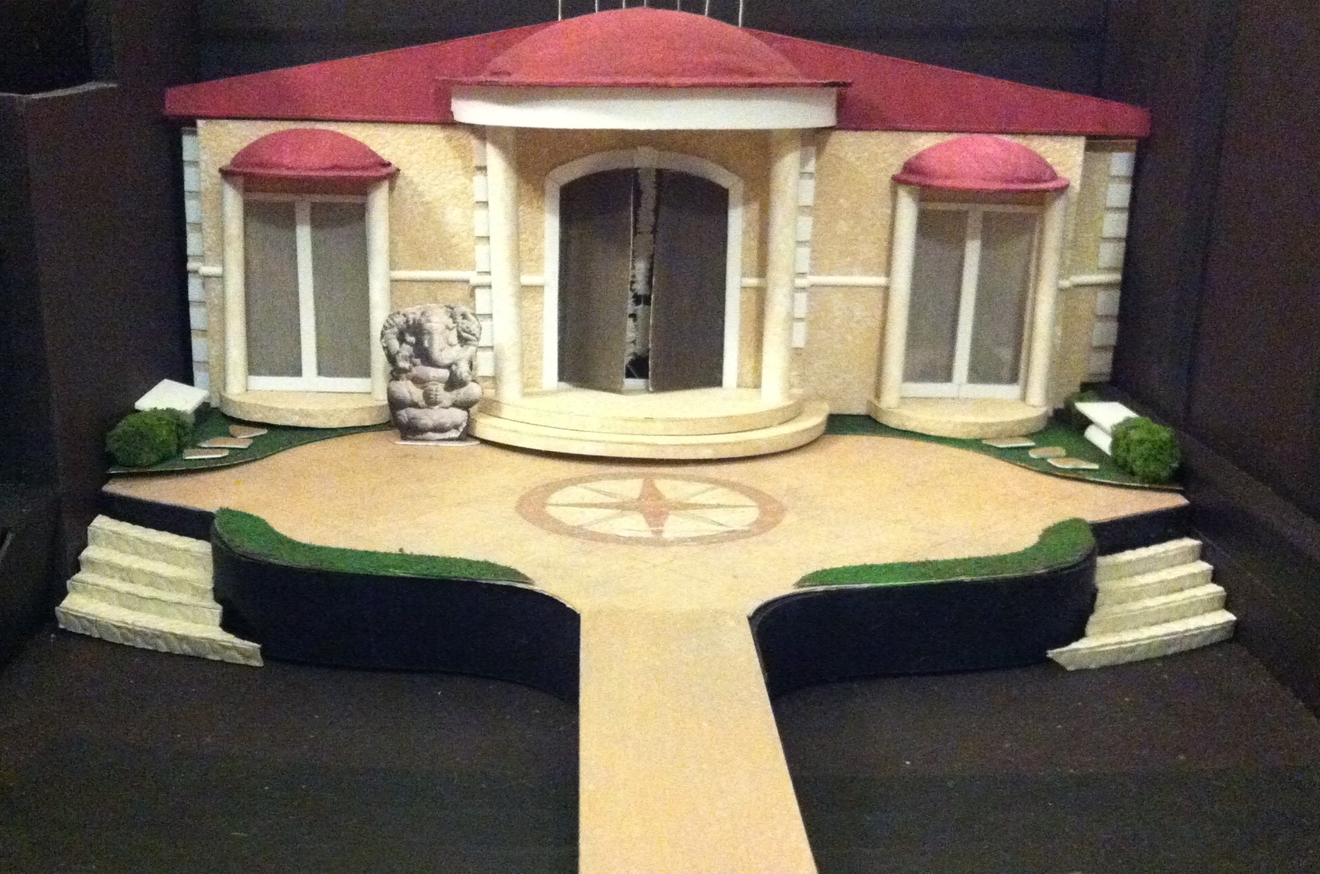 Much Ado About Nothing. 1/4" Scale Model. Set Design by Michelle Tracey. Tarragon Theatre. 2015