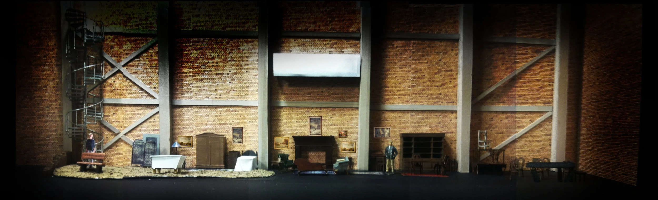Imeneo. 1/4" Scale Model. Set Design by Michelle Tracey. U of T Opera. 2017