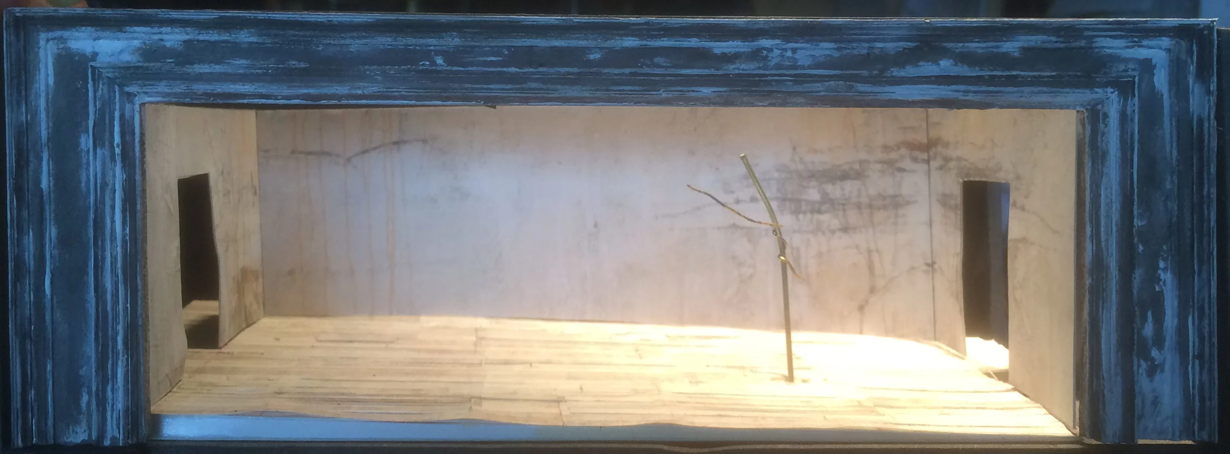 Waiting For Godot. 1/4" Scale Model. Set Design by Lorenzo Savoini. Soulpepper Theatre. 2017