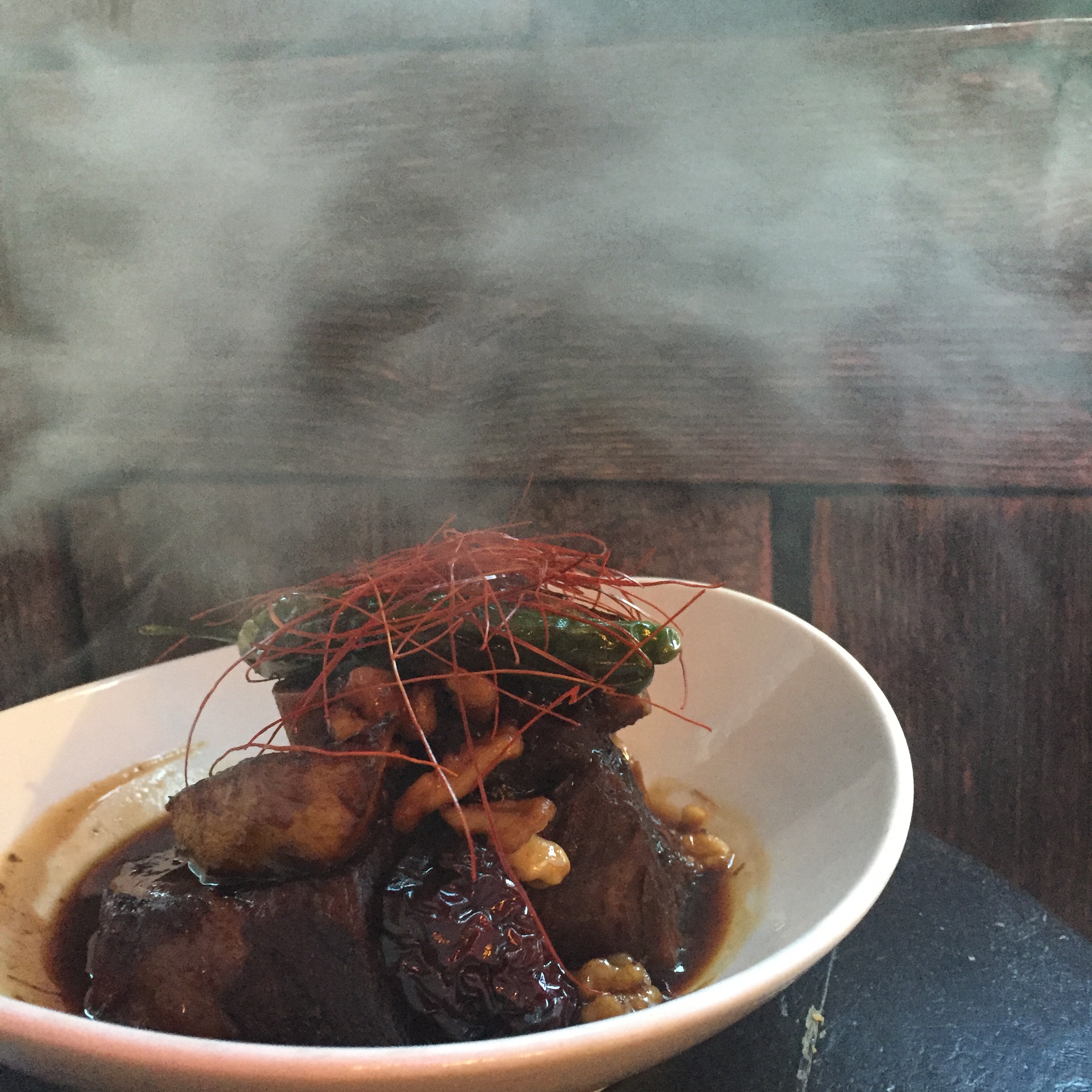 Second row…..Beef Kalbi Jjim; braised beef with Korean dates and walnuts