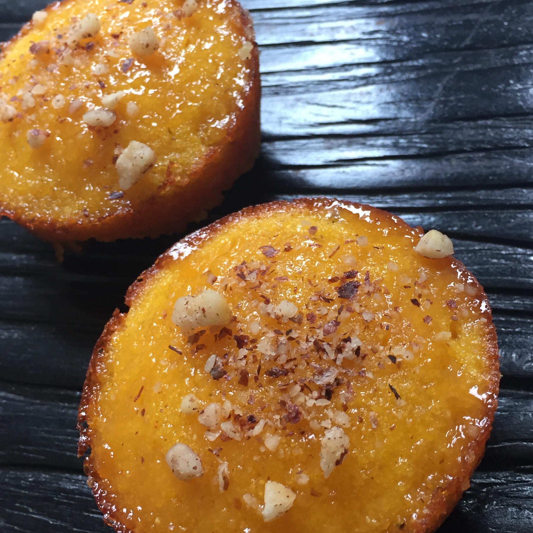Suzie Durigon's @justcrumbs polenta tarts.