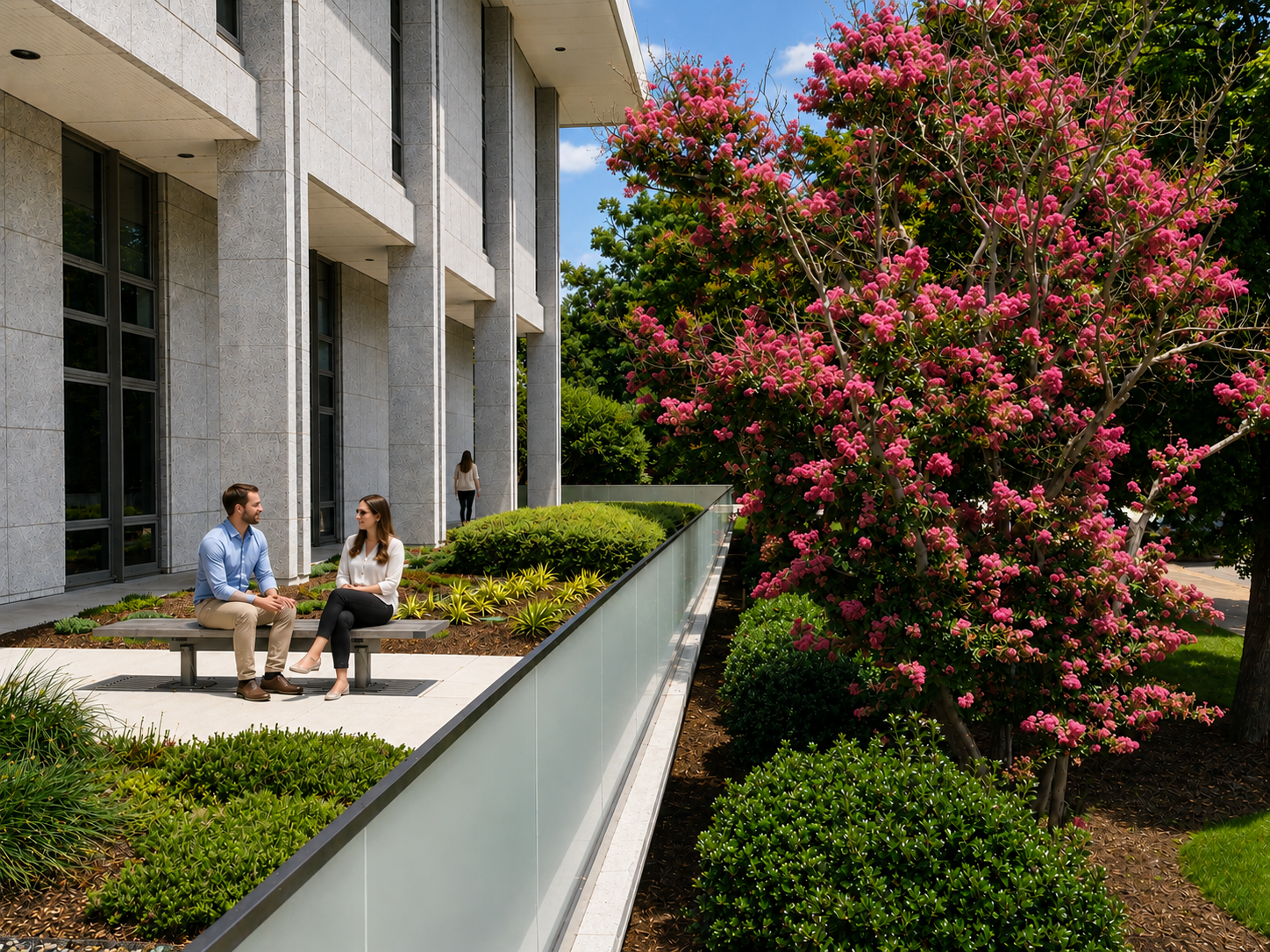 ALB Plaza south - couple on bench.png