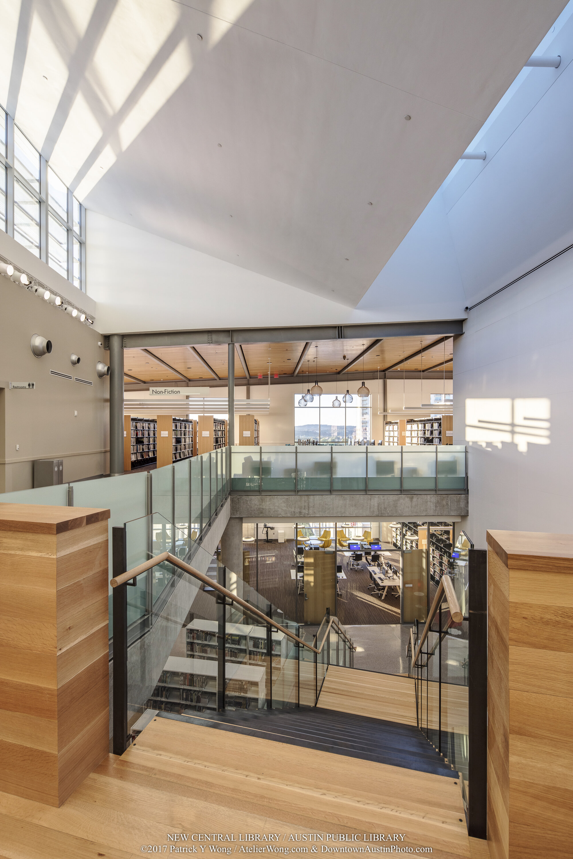 Austin Public Library - Central Library in downtown Austin, Texas