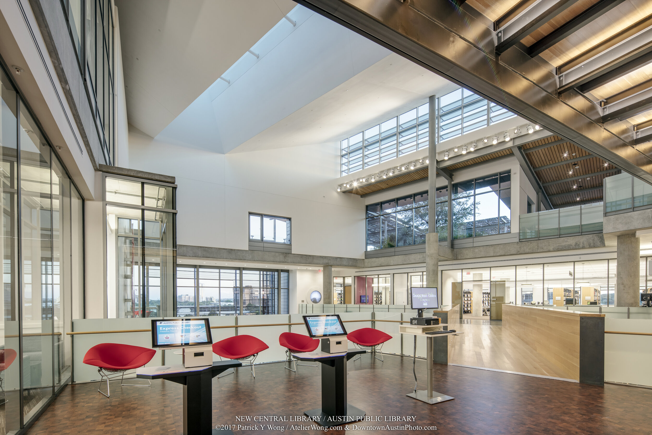 Austin Public Library - Central Library in downtown Austin, Texas