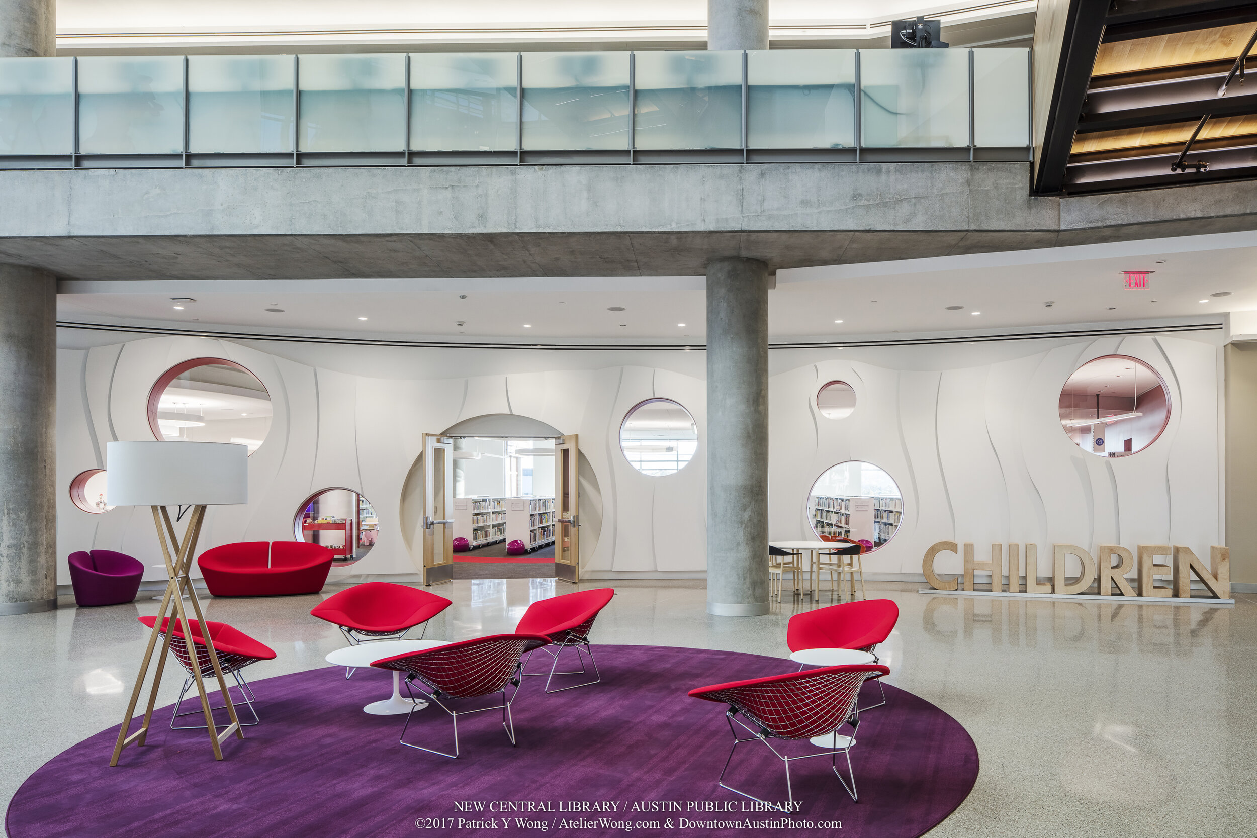 Austin Public Library - Central Library in downtown Austin, Texas