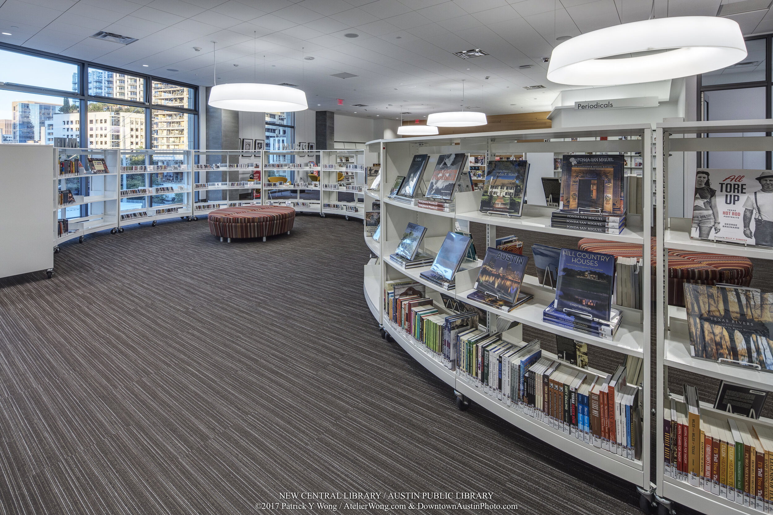 Austin Public Library - Central Library in downtown Austin, Texas