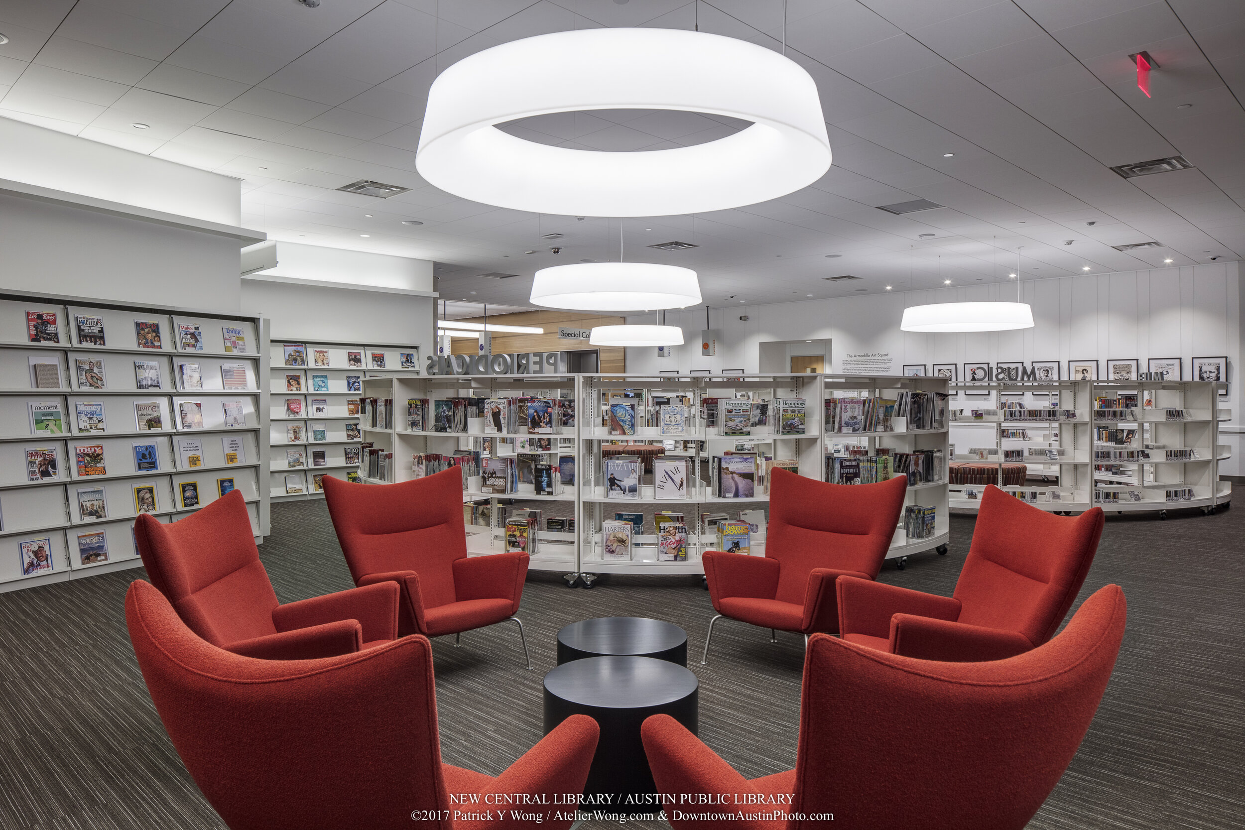 Austin Public Library - Central Library in downtown Austin, Texas